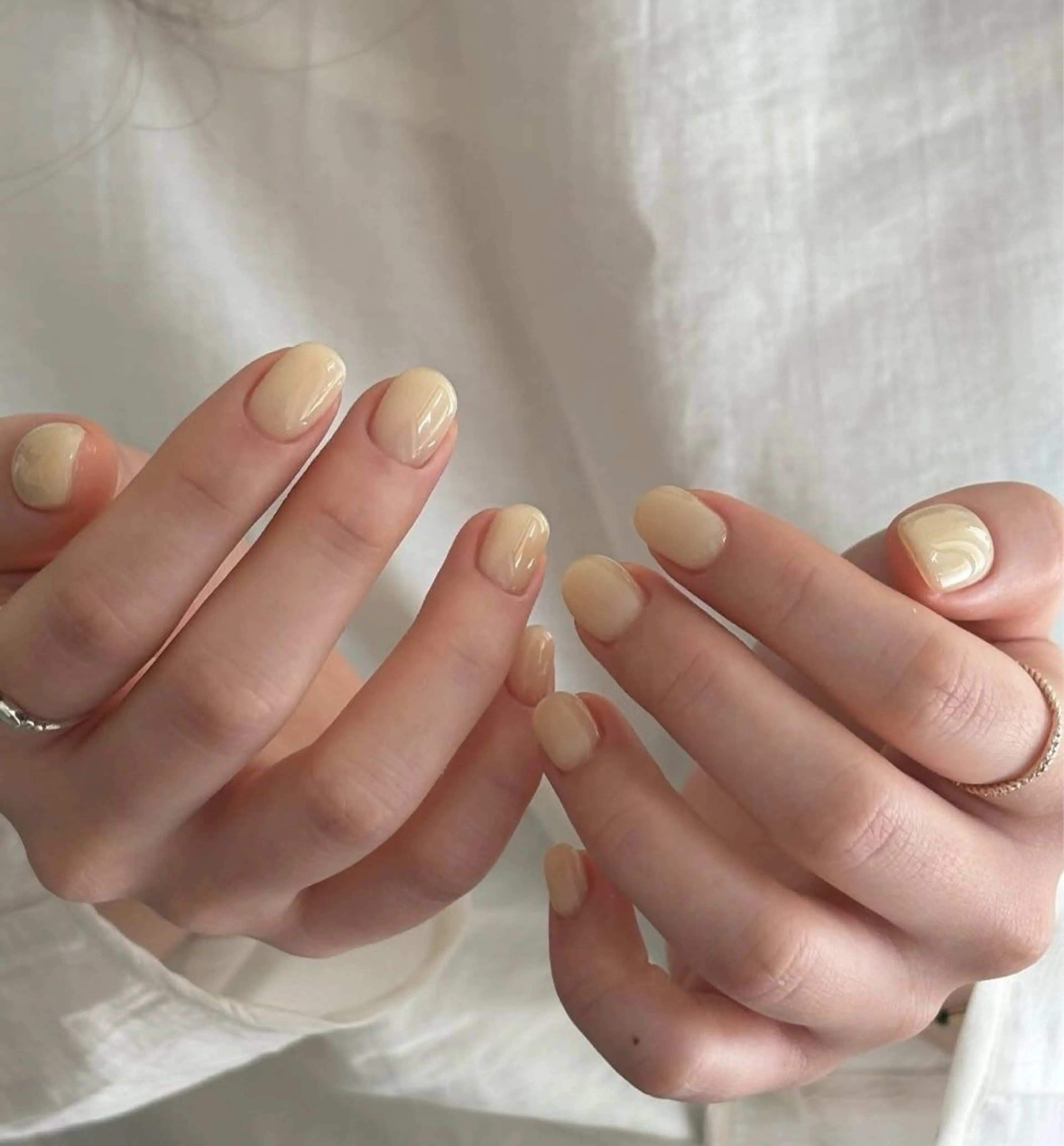 ネイル 長さ出し ジェルネイル 持ち込み オフィスネイル ワンカラーネイル ハンドネイル Michi_Nails_Salon所属・Michi Nail Staffのネイルデザイン