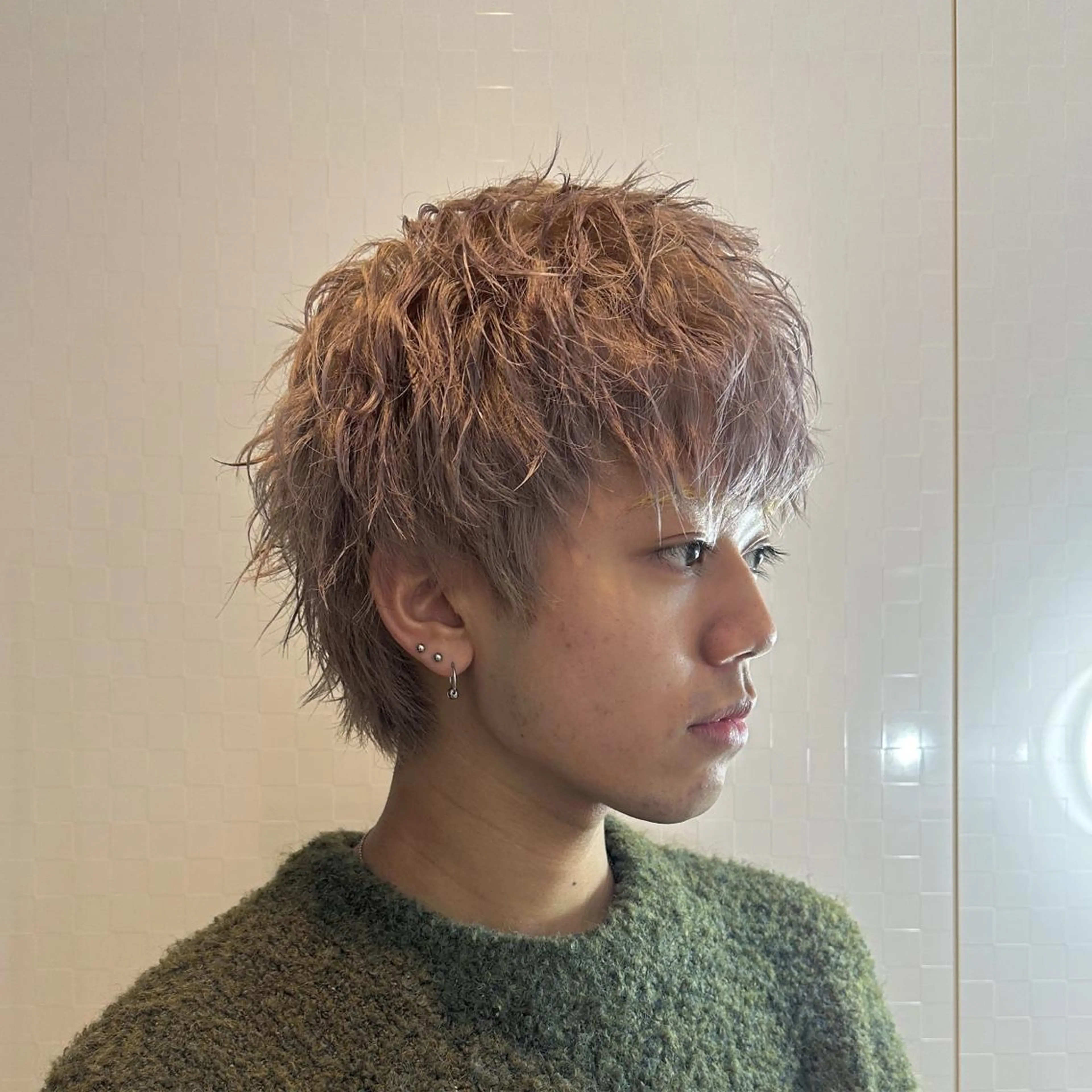 カラー メンズ ヘアカラー ヘッドスパ 🎖️似合わせメンズ パーマ🎖️カネキのヘアスタイル