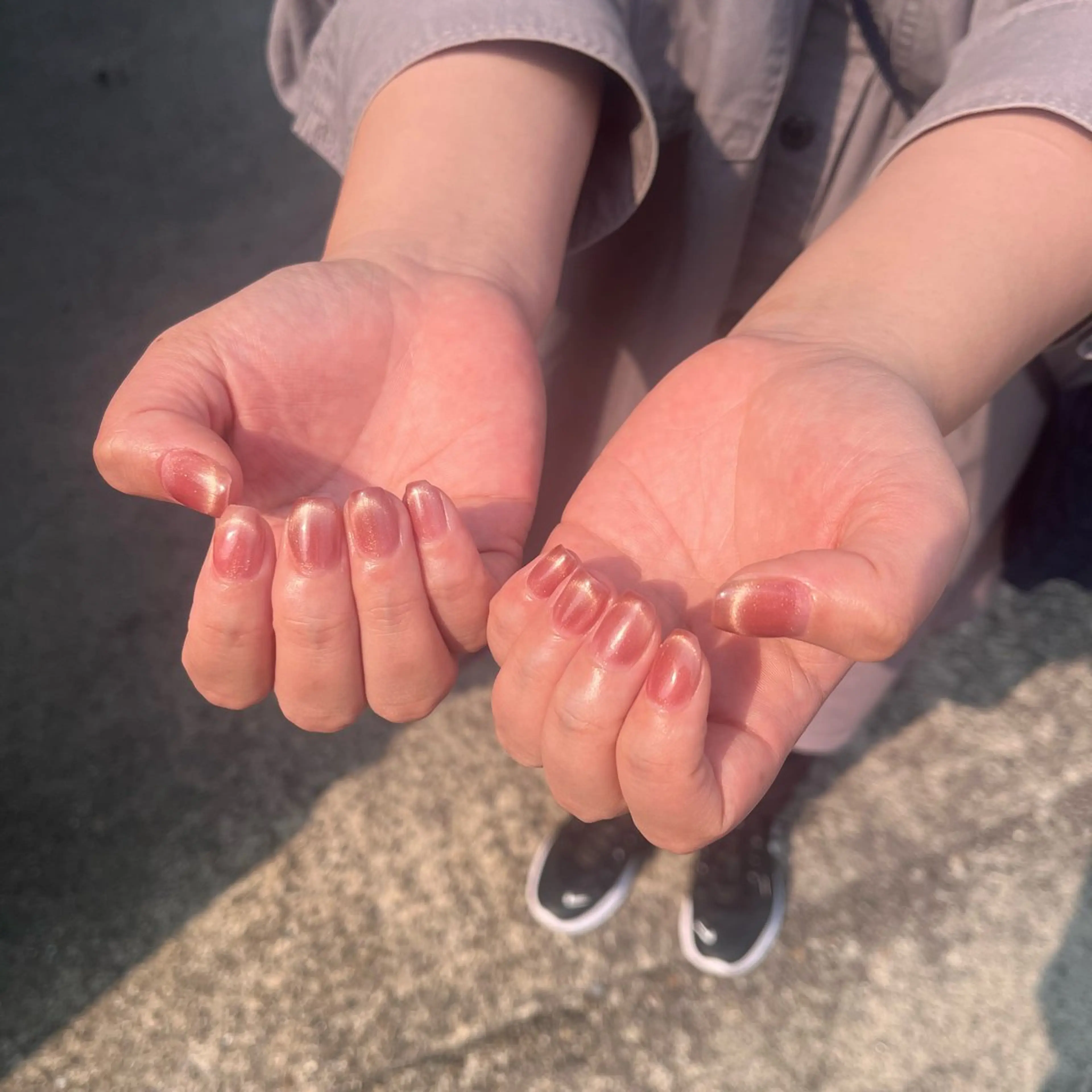 ネイル フレンチネイル マグネットフレンチ ハンドネイル NAIL MATILDa 1103所属・NAIL MATILDaのネイルデザイン