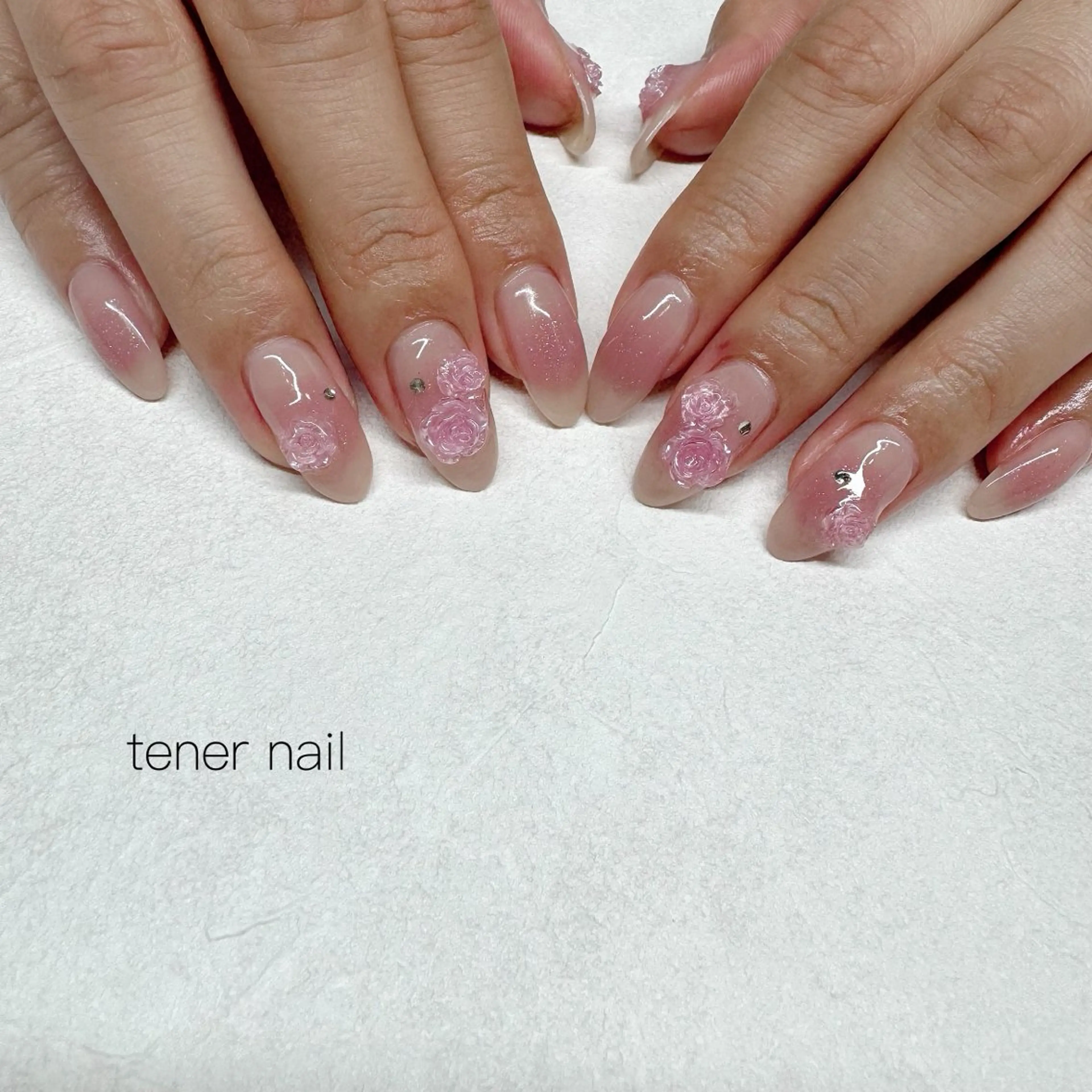 ネイル チークネイル ピンク ハンドネイル tener  nail  テネルネイル所属・テネルネイル tener nailのネイルデザイン