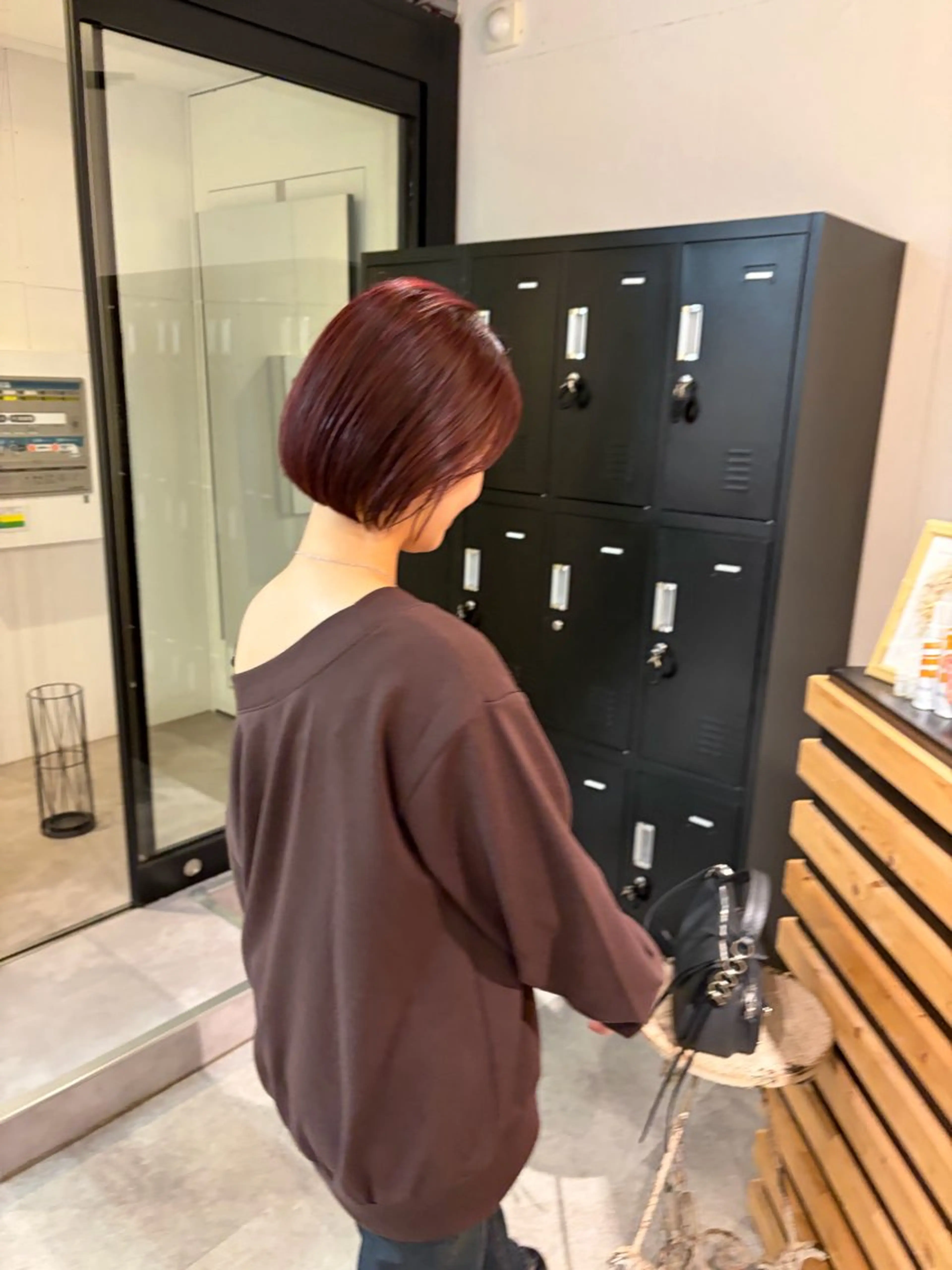 ショート ボブ ヘアカラー A/LEE所属・久保田 千尋のヘアスタイル