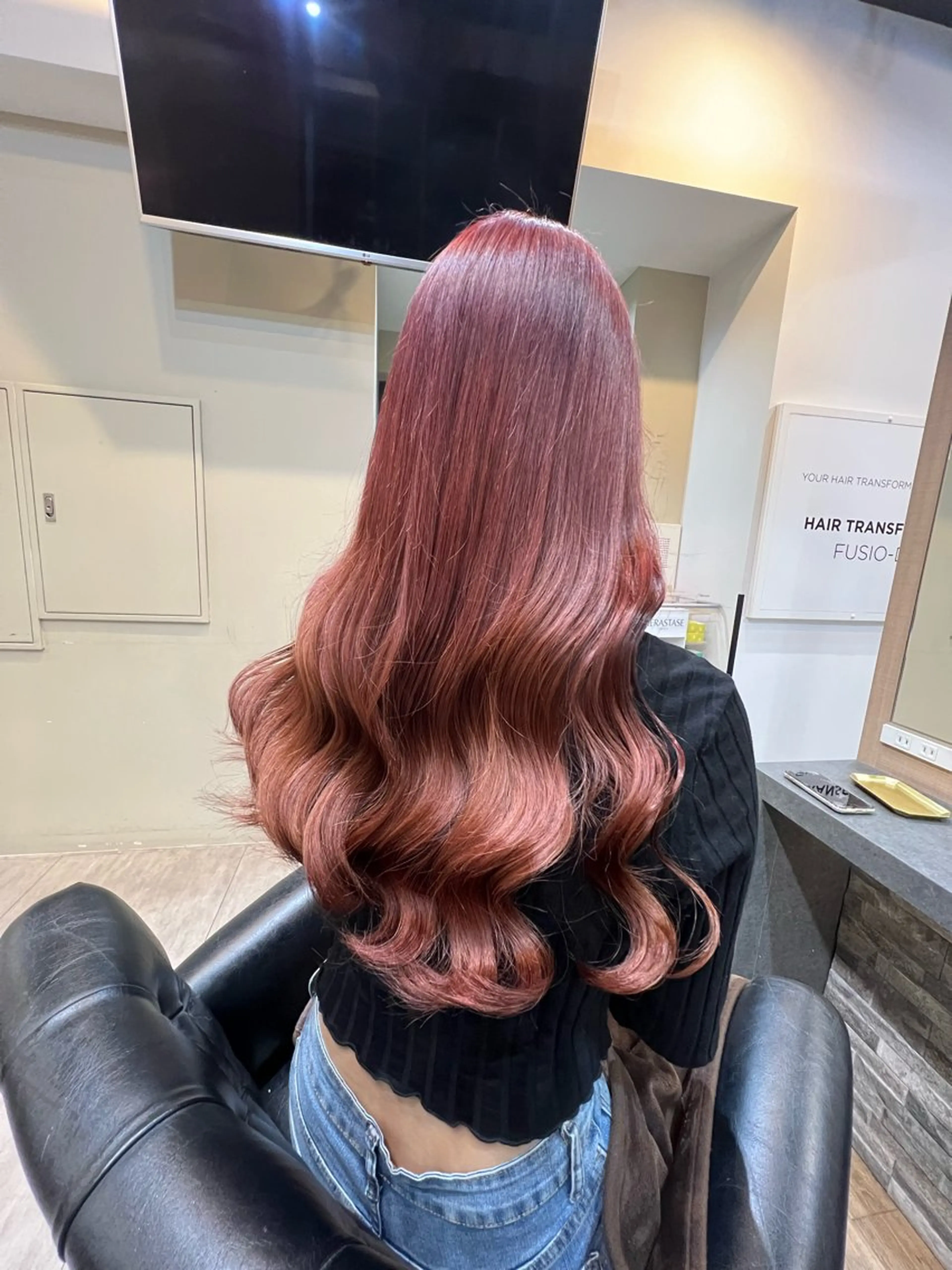 ロング カラー ヘアアレンジ カット ヘアカラー トリートメント エクステ Lapis エクステ /艶カラー/あいかのヘアスタイル