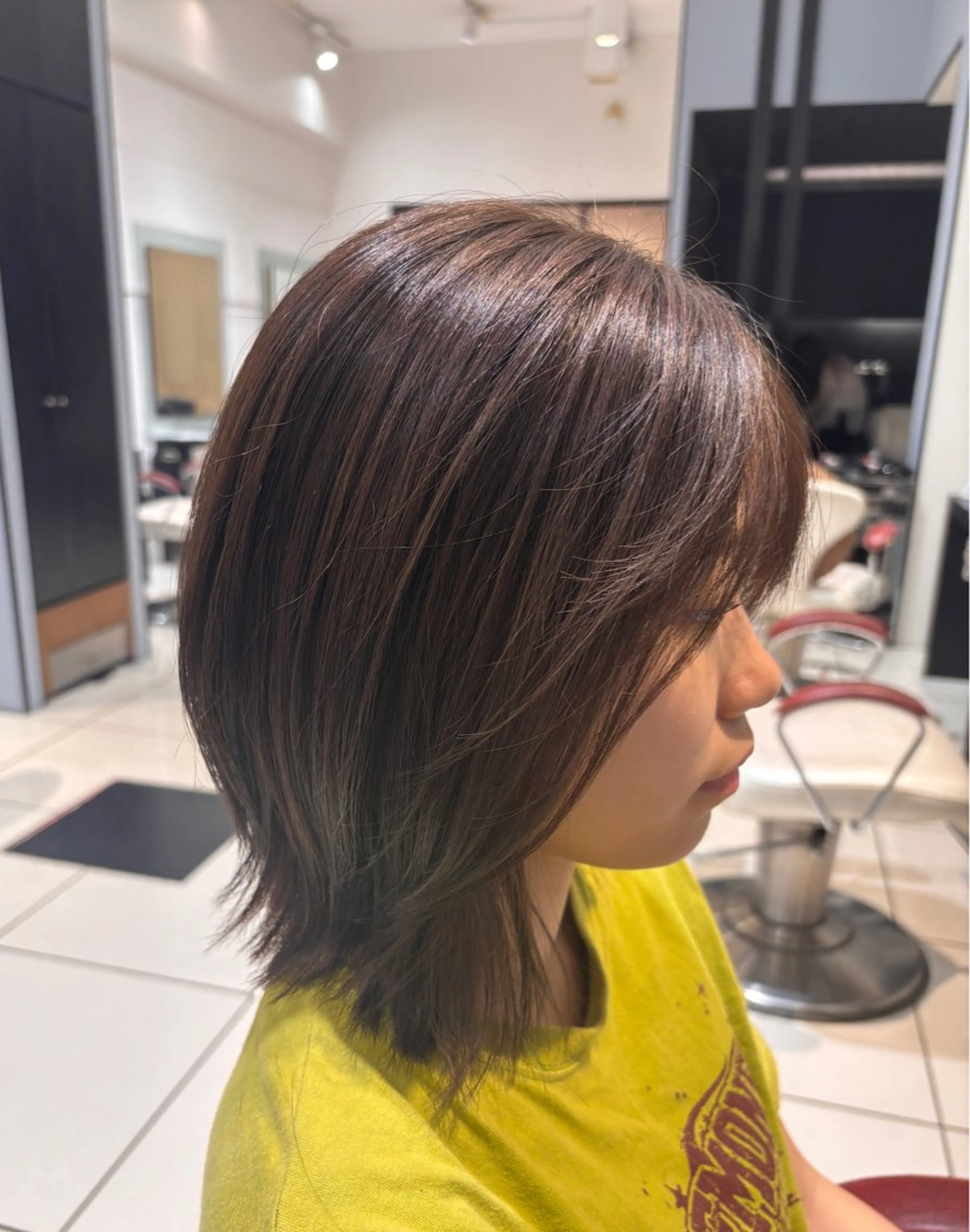 ミディアム カラー カット ヘアカラー トリートメント 🫧透明感カラー🫧 mana🫧のヘアスタイル