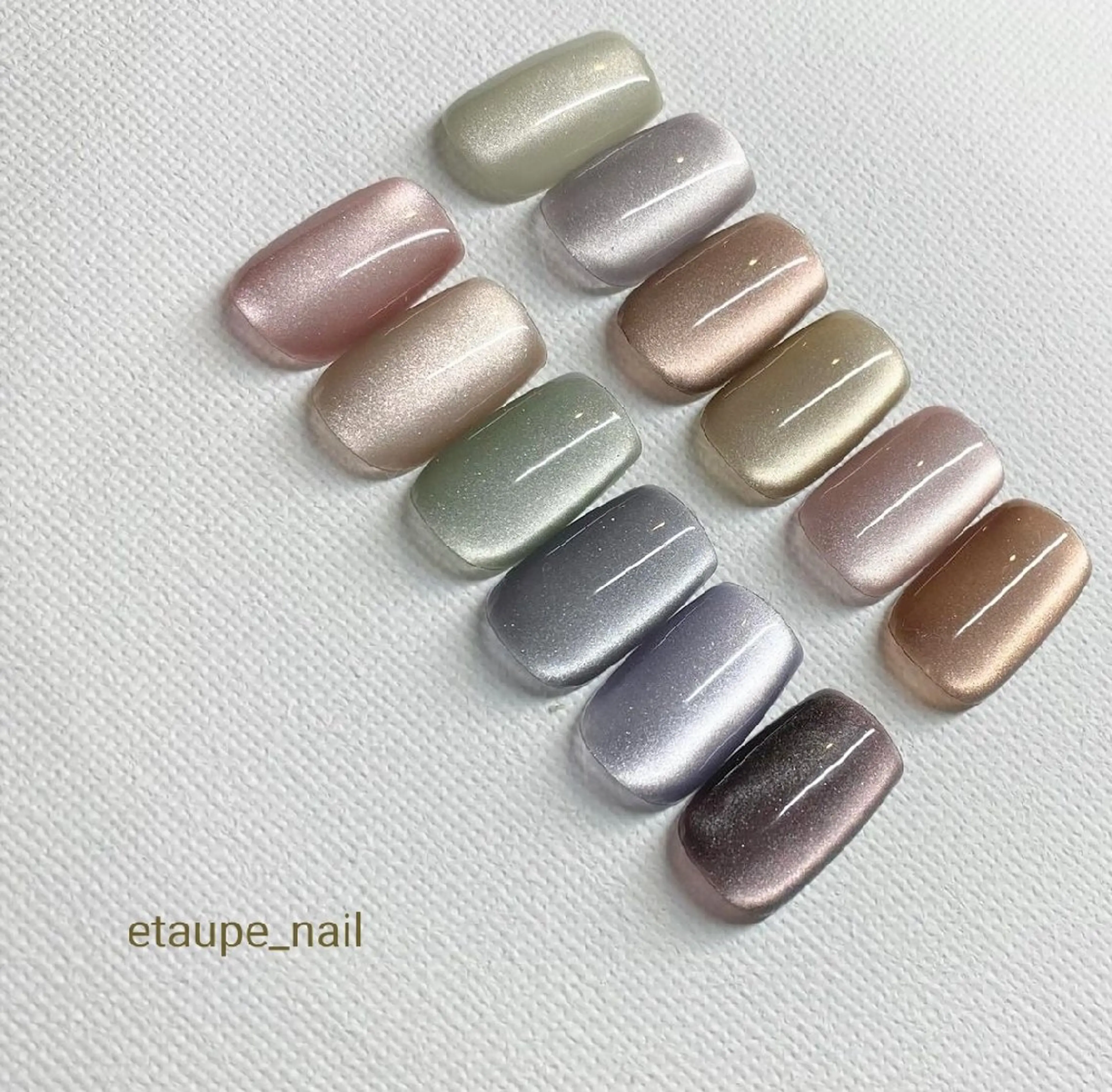 ネイル マグネットネイル ハンドネイル etaupe nail所属・向原自宅サロン ★エトープネイルのネイルデザイン