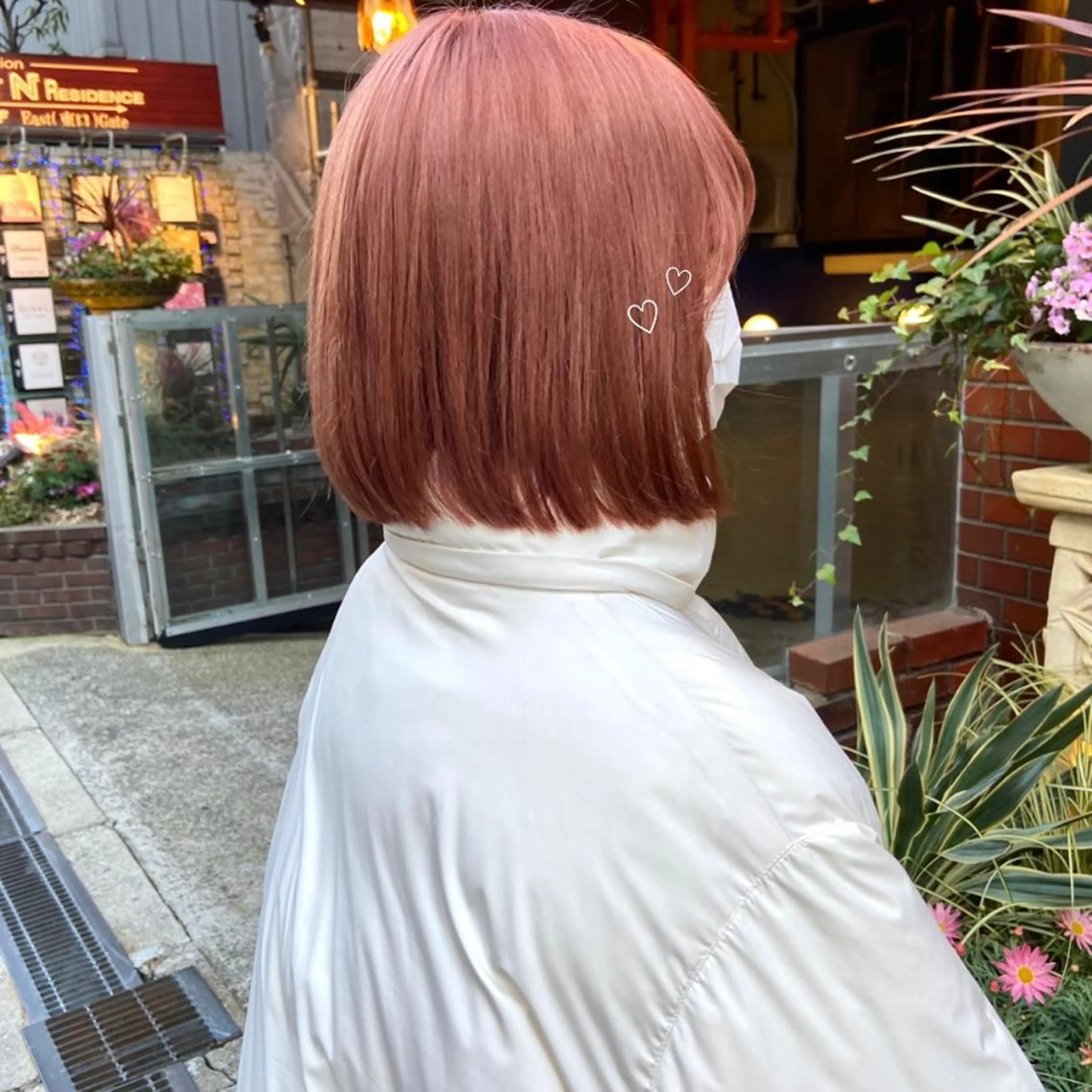 ミディアム ボブ ハイライト 髪質改善 mai 🥀 パーマモデル募集🌀のヘアスタイル