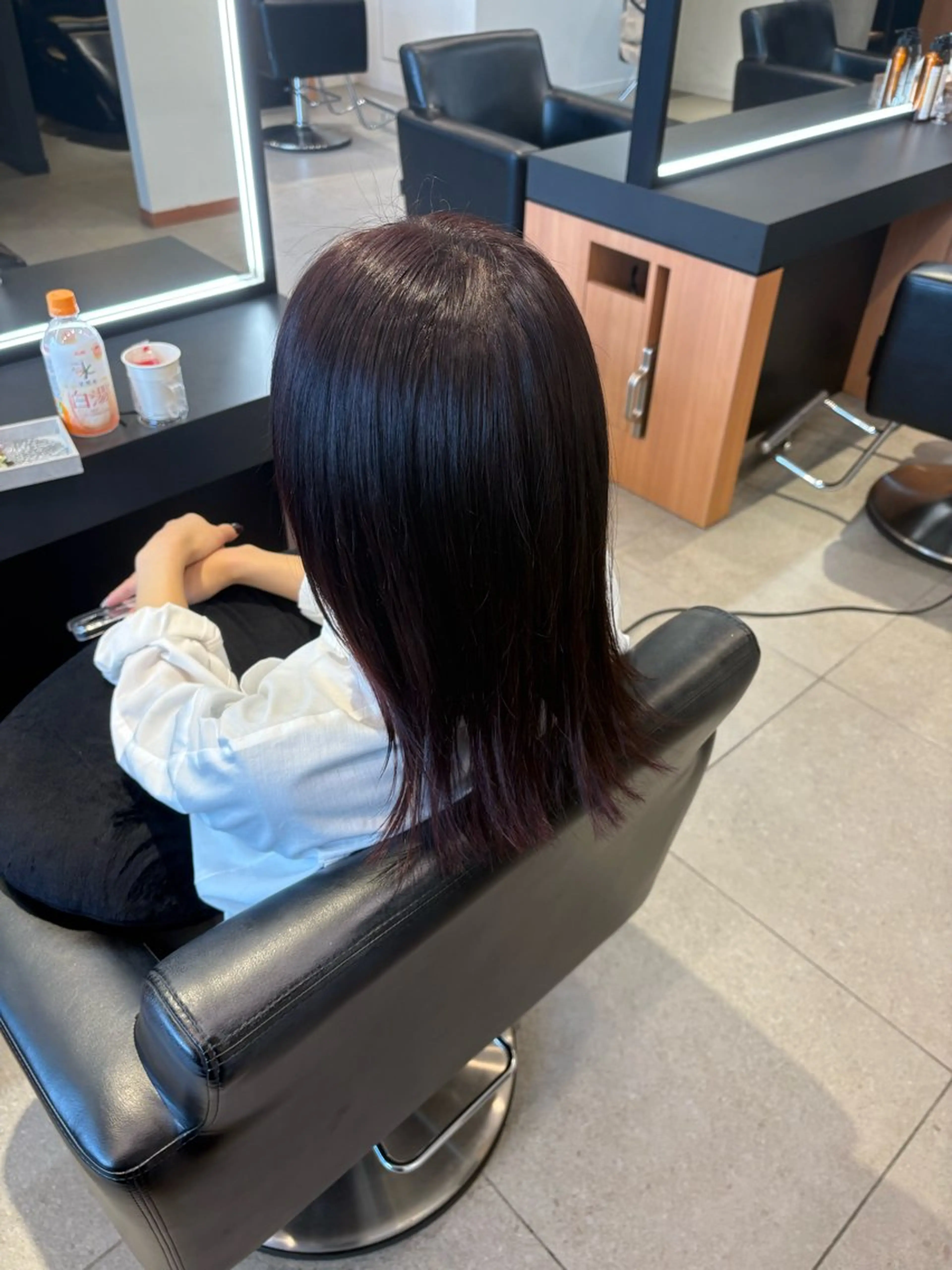 ミディアム カラー レッドカラー ヘアカラー ERII (ému） 伏見/カット無料のヘアスタイル
