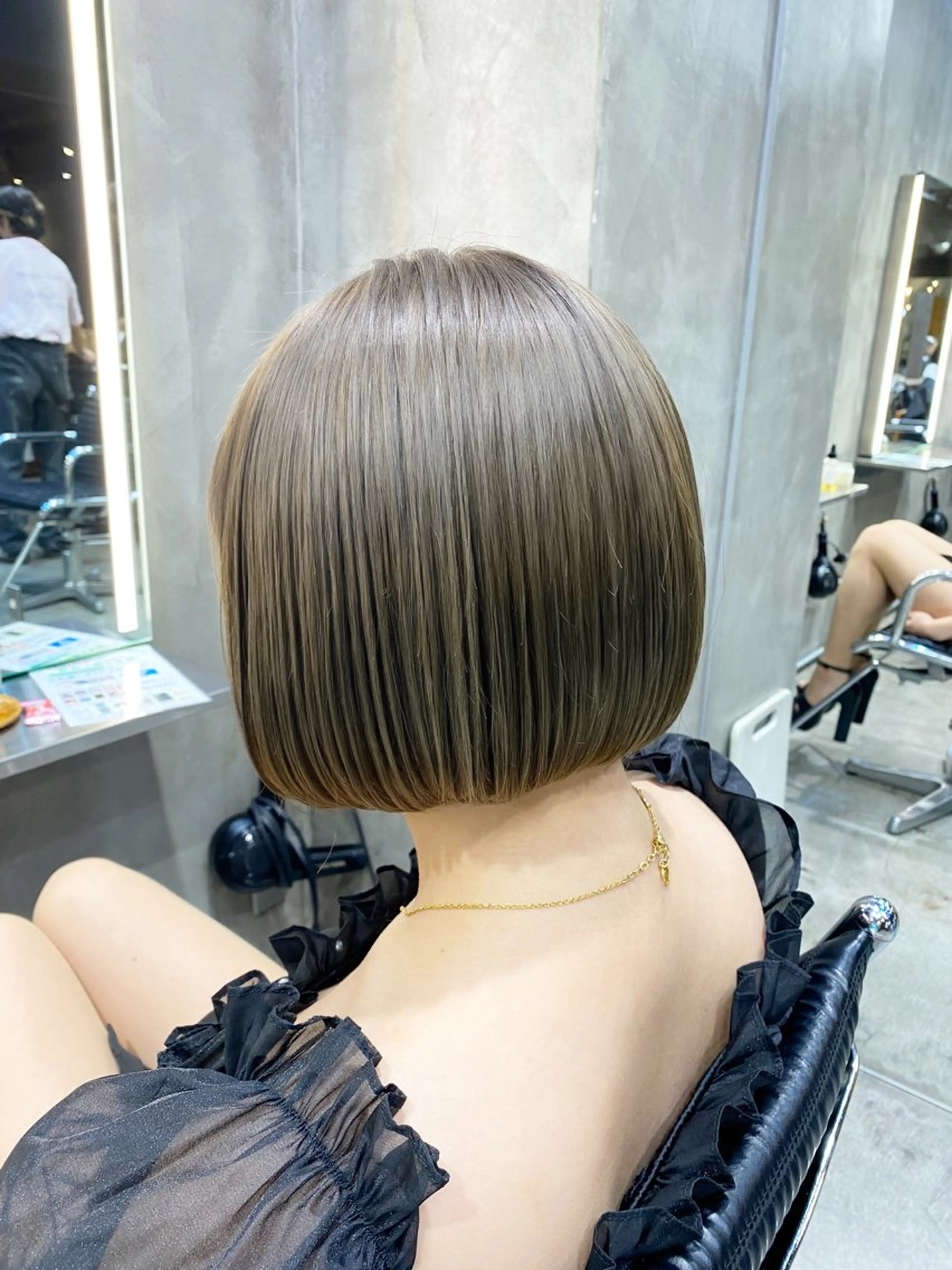 ショート カラー ベージュカラー ボブ カット ヘアカラー Ms.CHARM所属・透明感カラー🌿 グレージュ🐺陽介のヘアスタイル