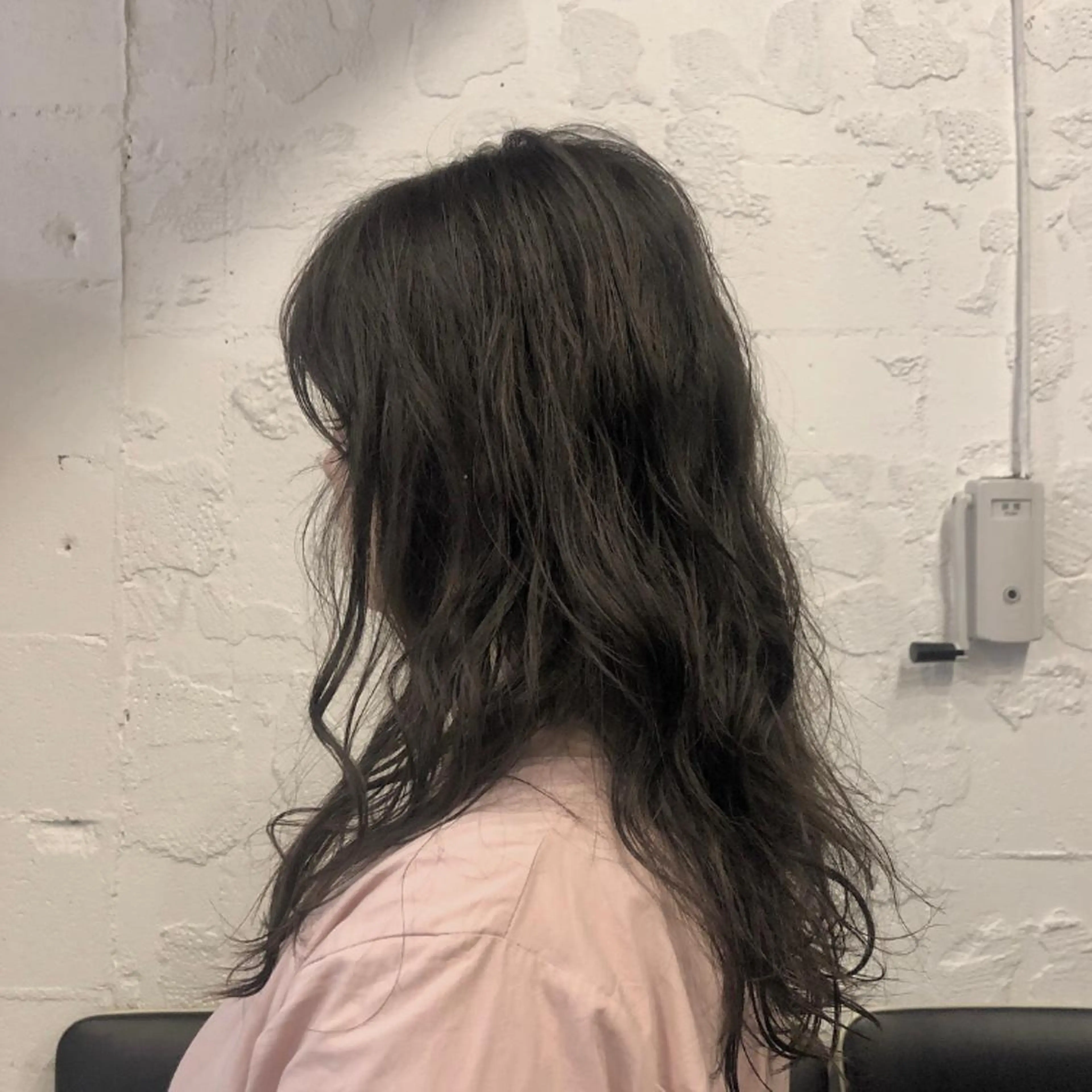 ロング カラー オレンジ カトウ ユウカのヘアスタイル