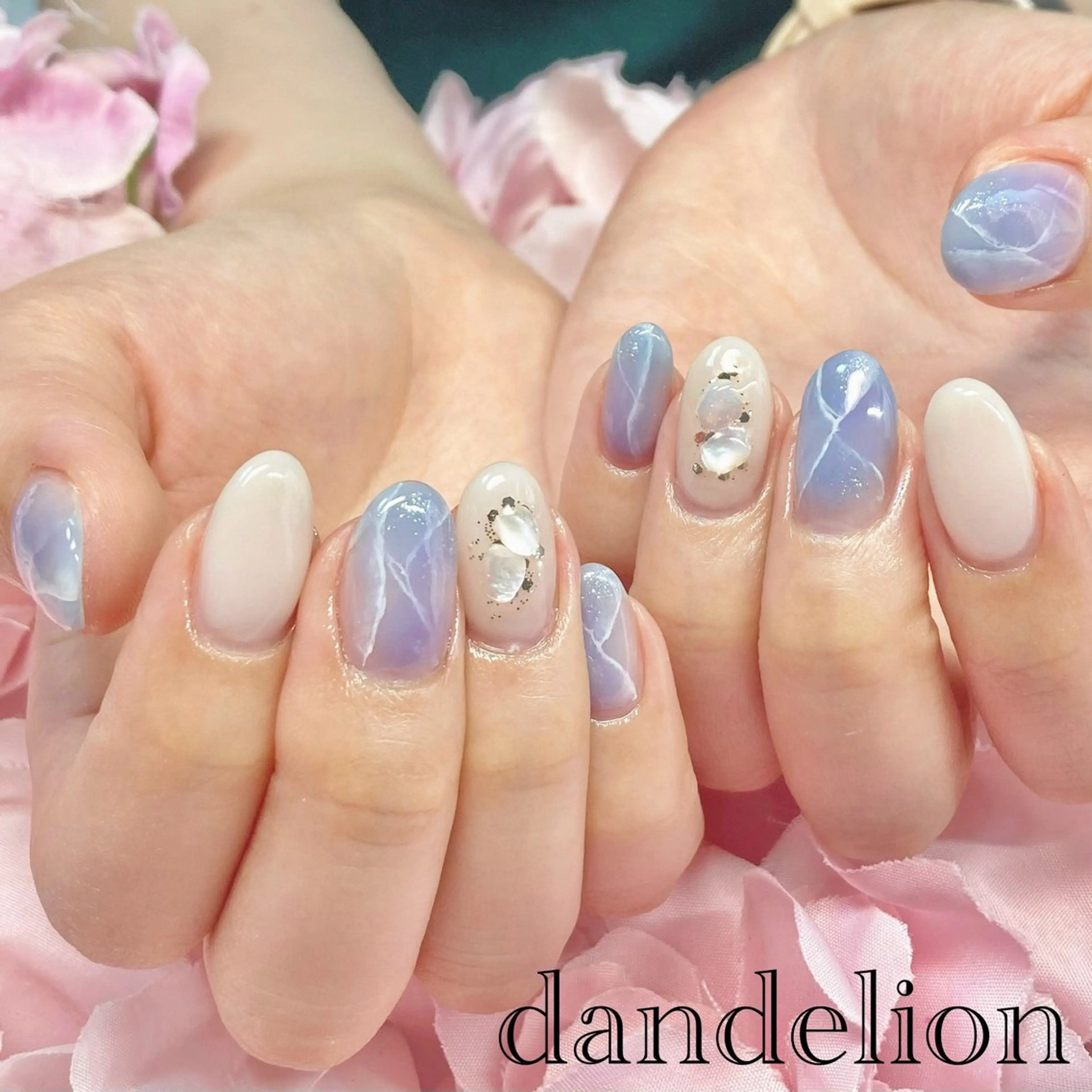 ネイル ハンドネイル ハンドケア dandelion ダンデライオンのネイルデザイン