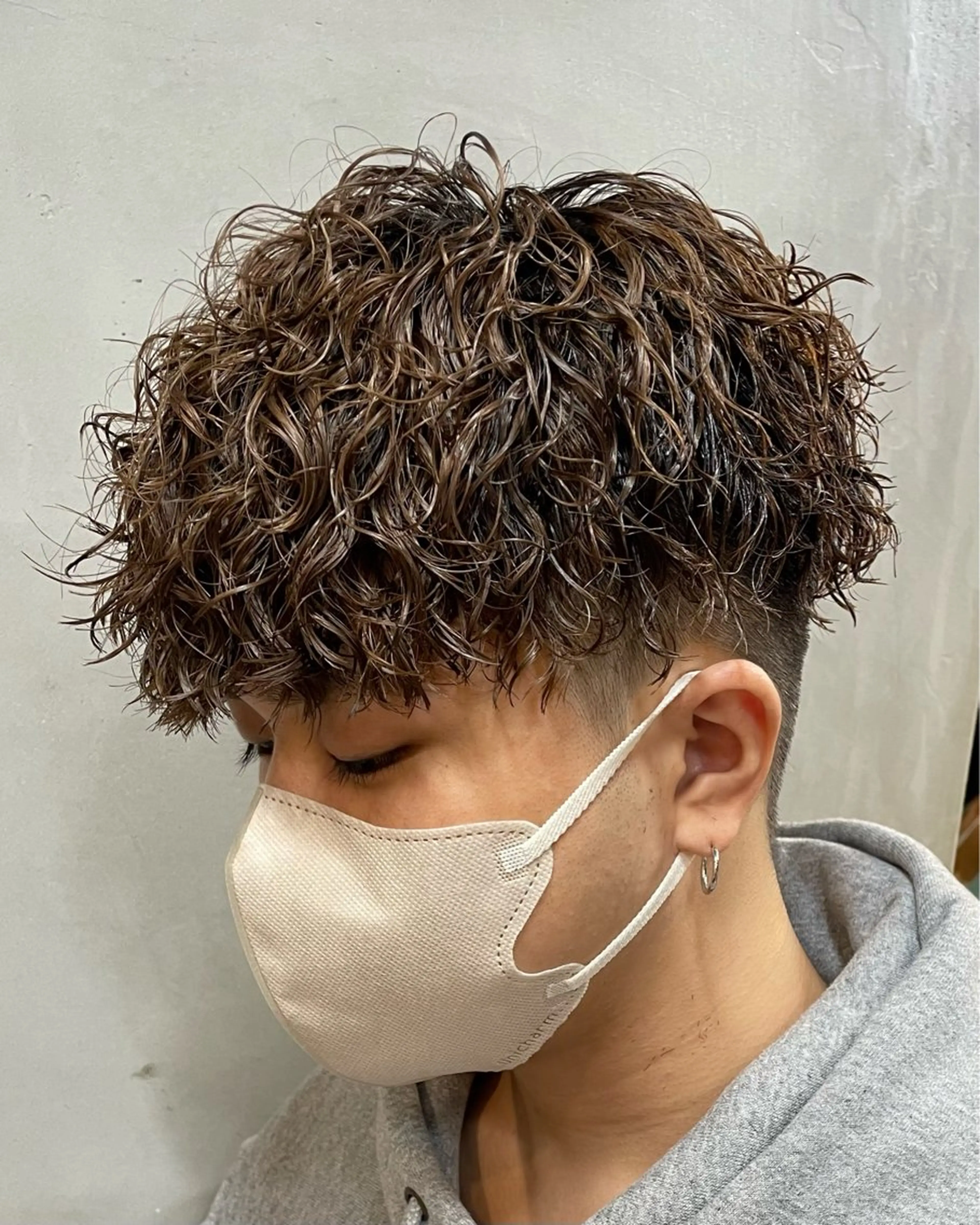 ショート カラー パーマ メンズ 楽斗/メンズパーマ /シャドウパーマのヘアスタイル