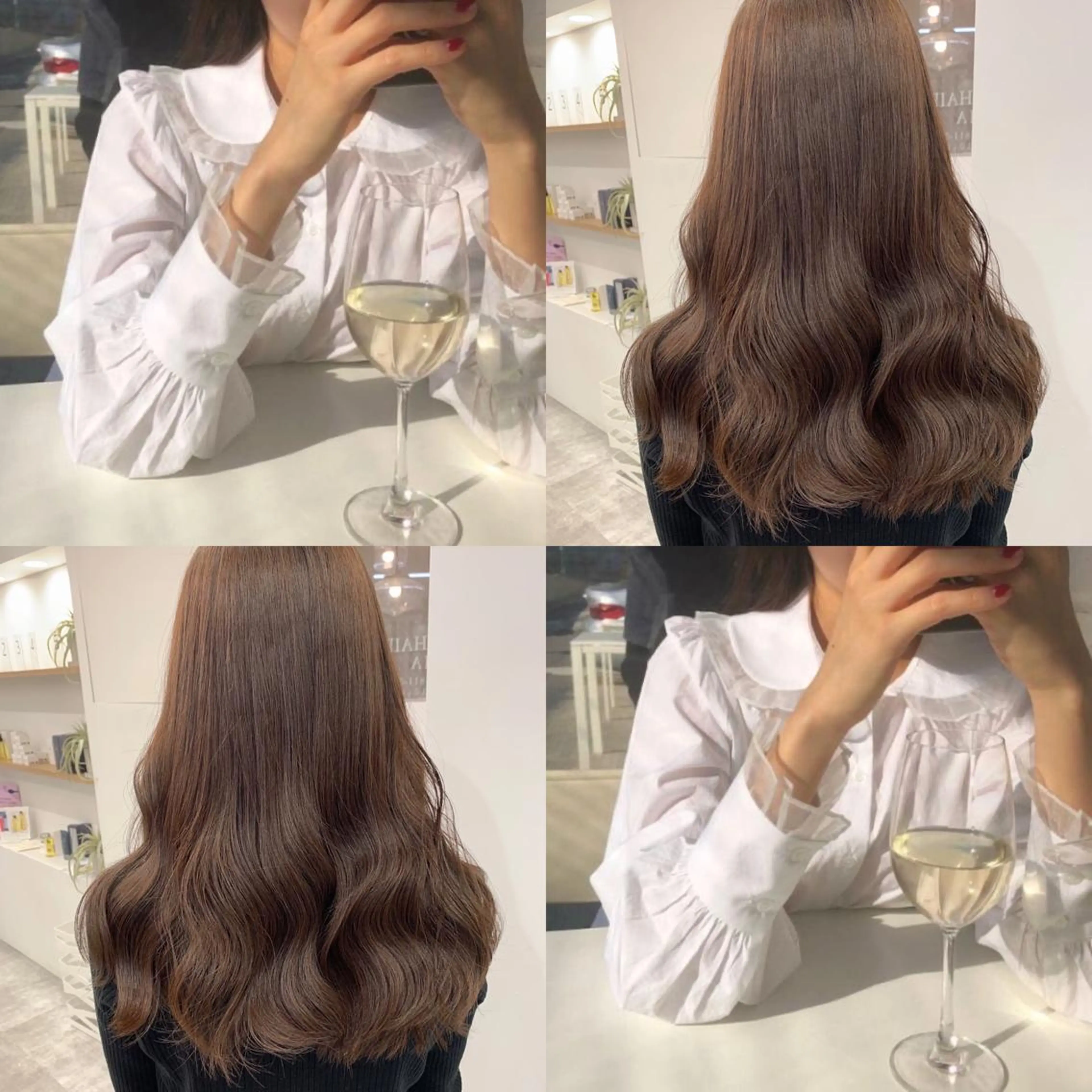 ロング ヘアカラー レイヤー×グレージュ /ピンク🩷mioのヘアスタイル