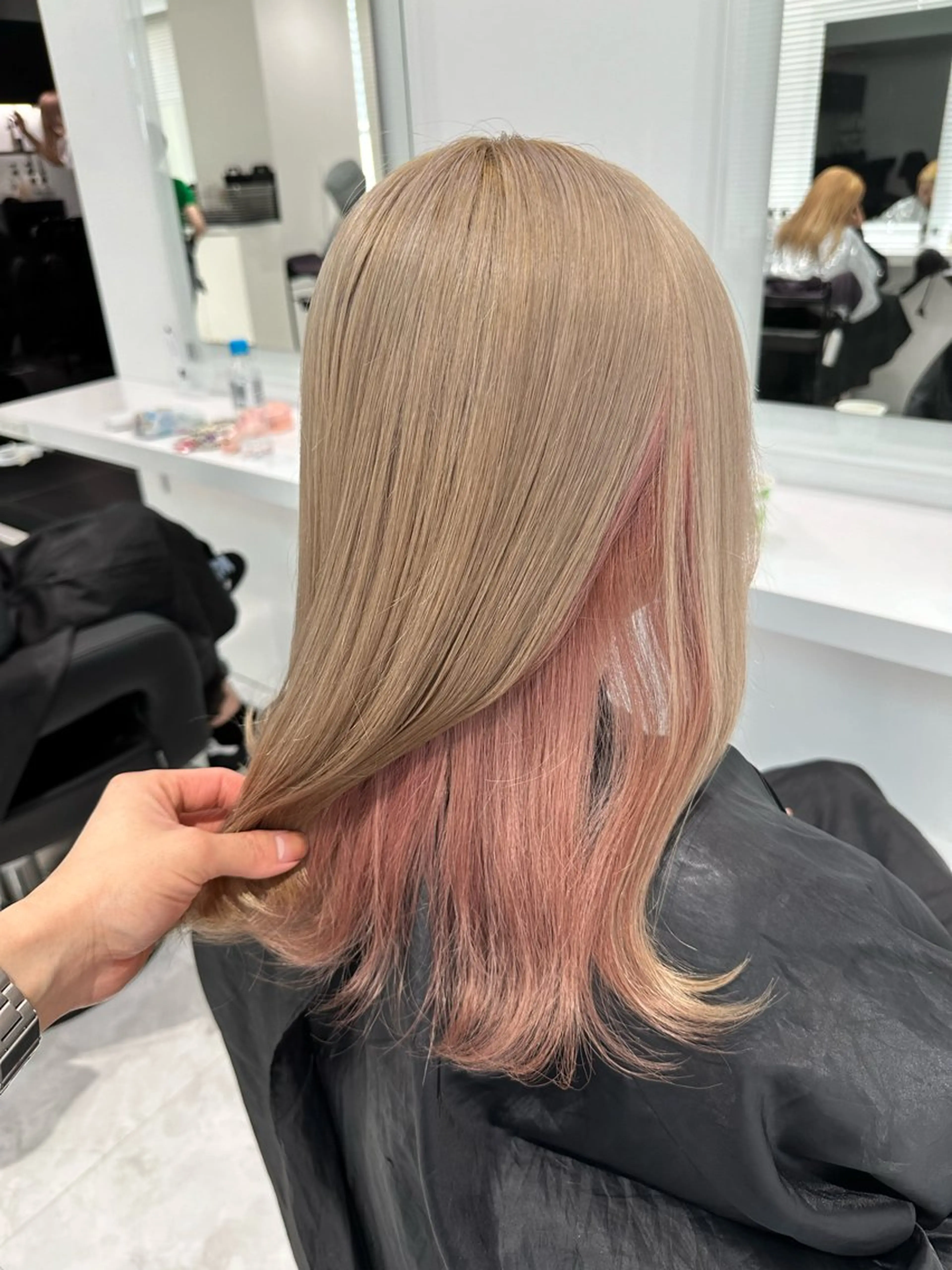 ミディアム カラー ヘアカラー ♡上品韓国髪♡ブラ ウン/SAYATOのヘアスタイル