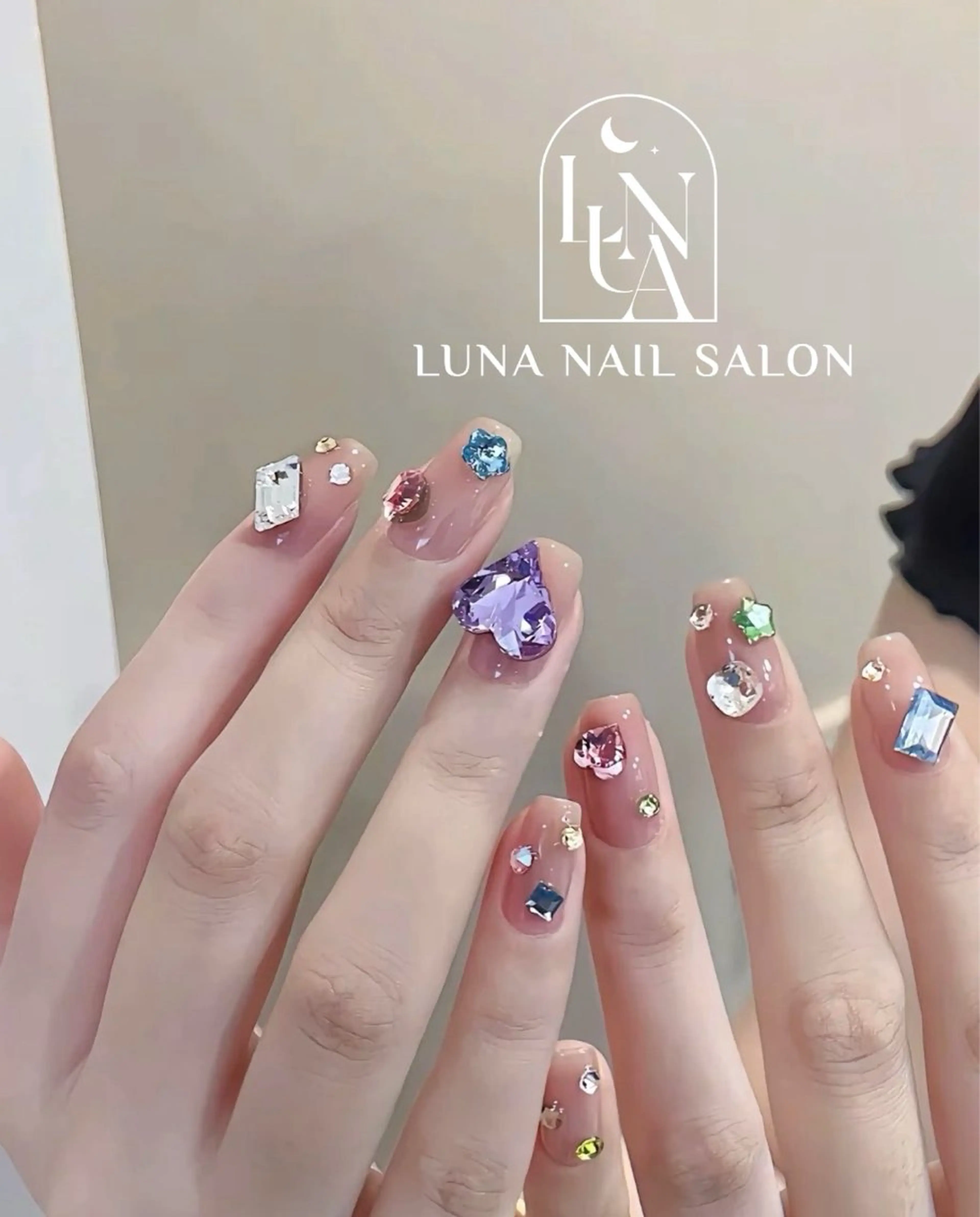 ネイル アートネイル フレンチネイル ジェルネイル ガラスフレンチ 韓国ネイル Kitty ^のネイルデザイン