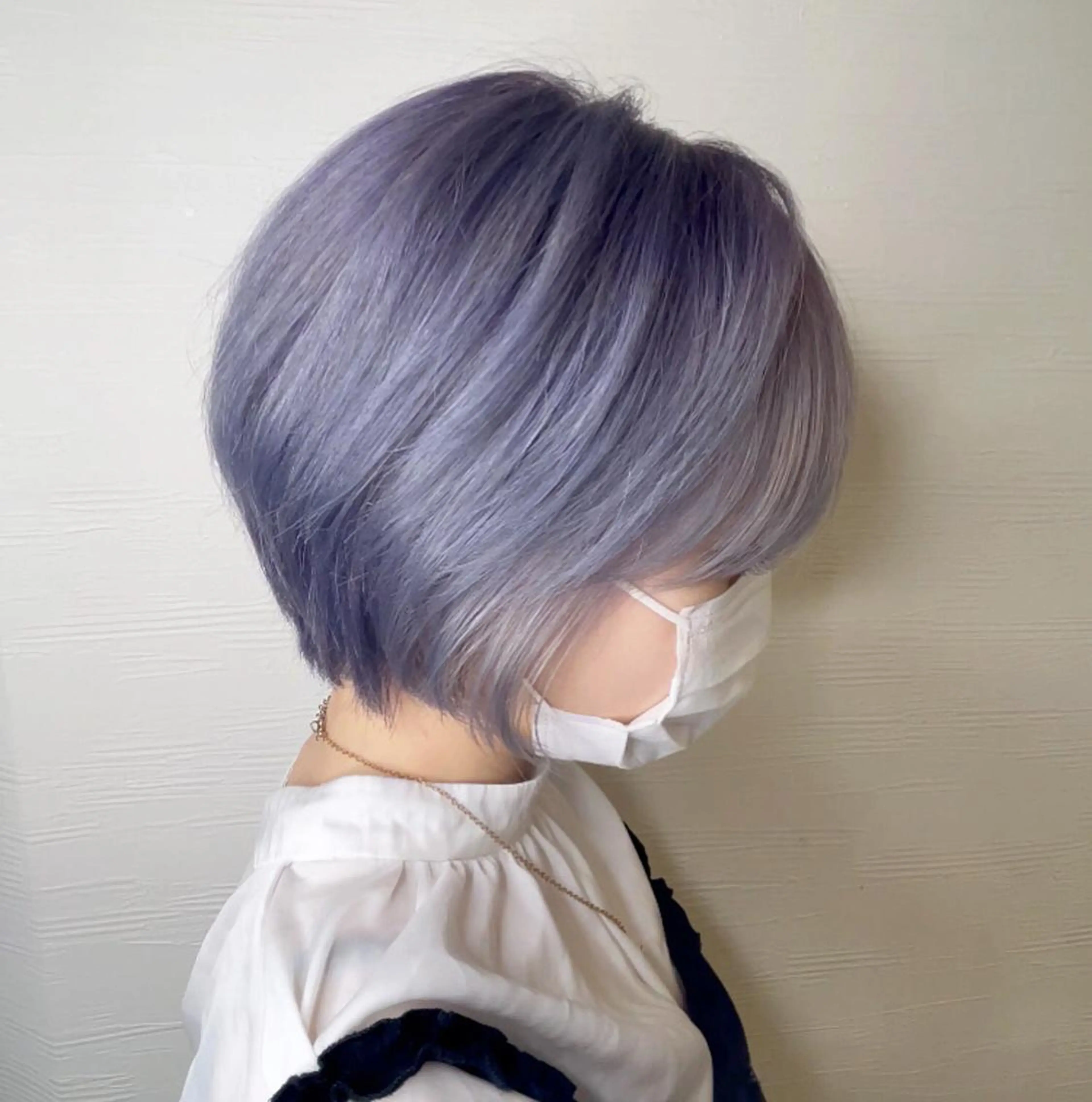 ショート カラー ヘアアレンジ ショートボブ ラベンダーカラー ボブ ショートヘア カット 🧶ブリーチカラー TERU🧶のヘアスタイル