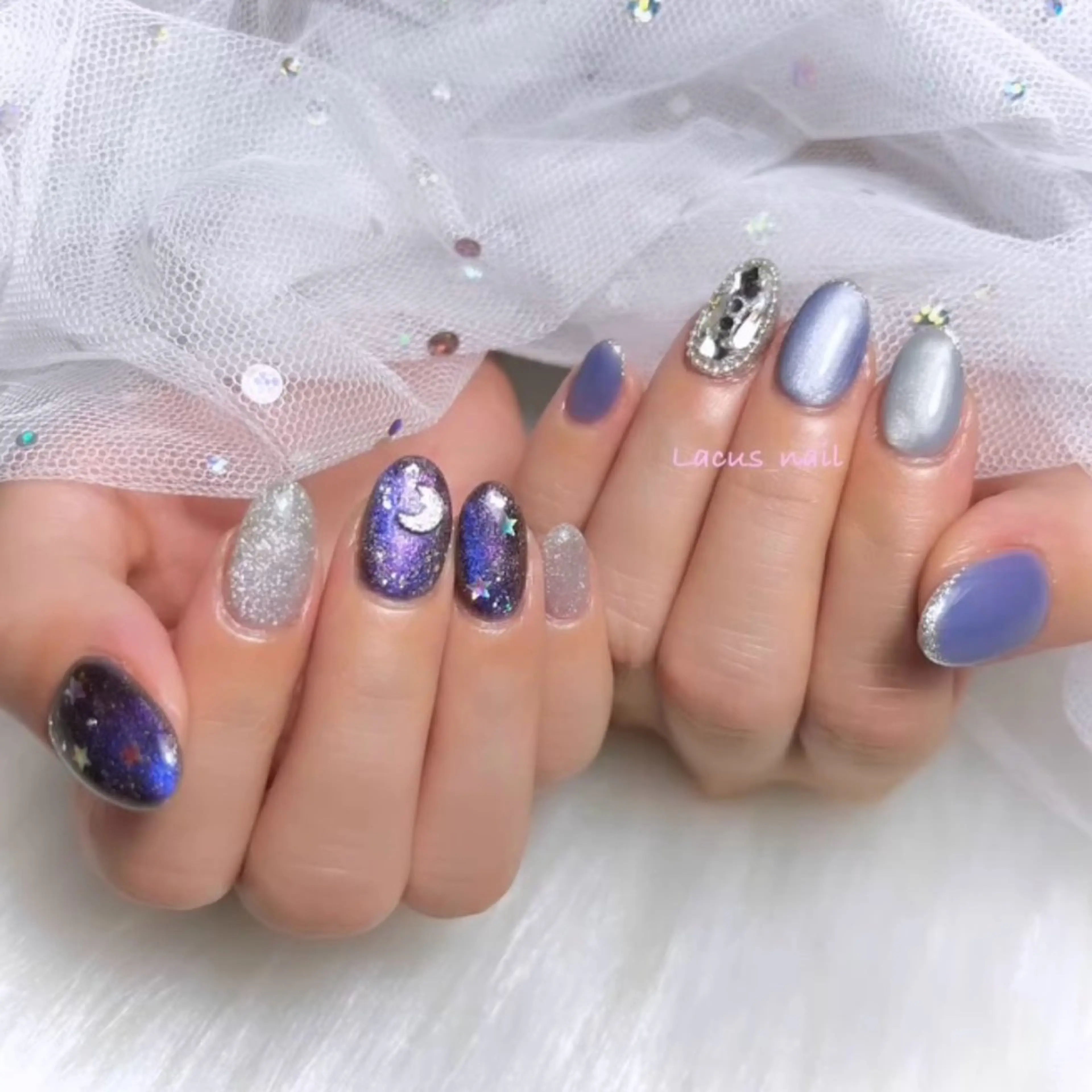 ネイル アートネイル ジェルネイル Nail Salon Lacusのネイルデザイン