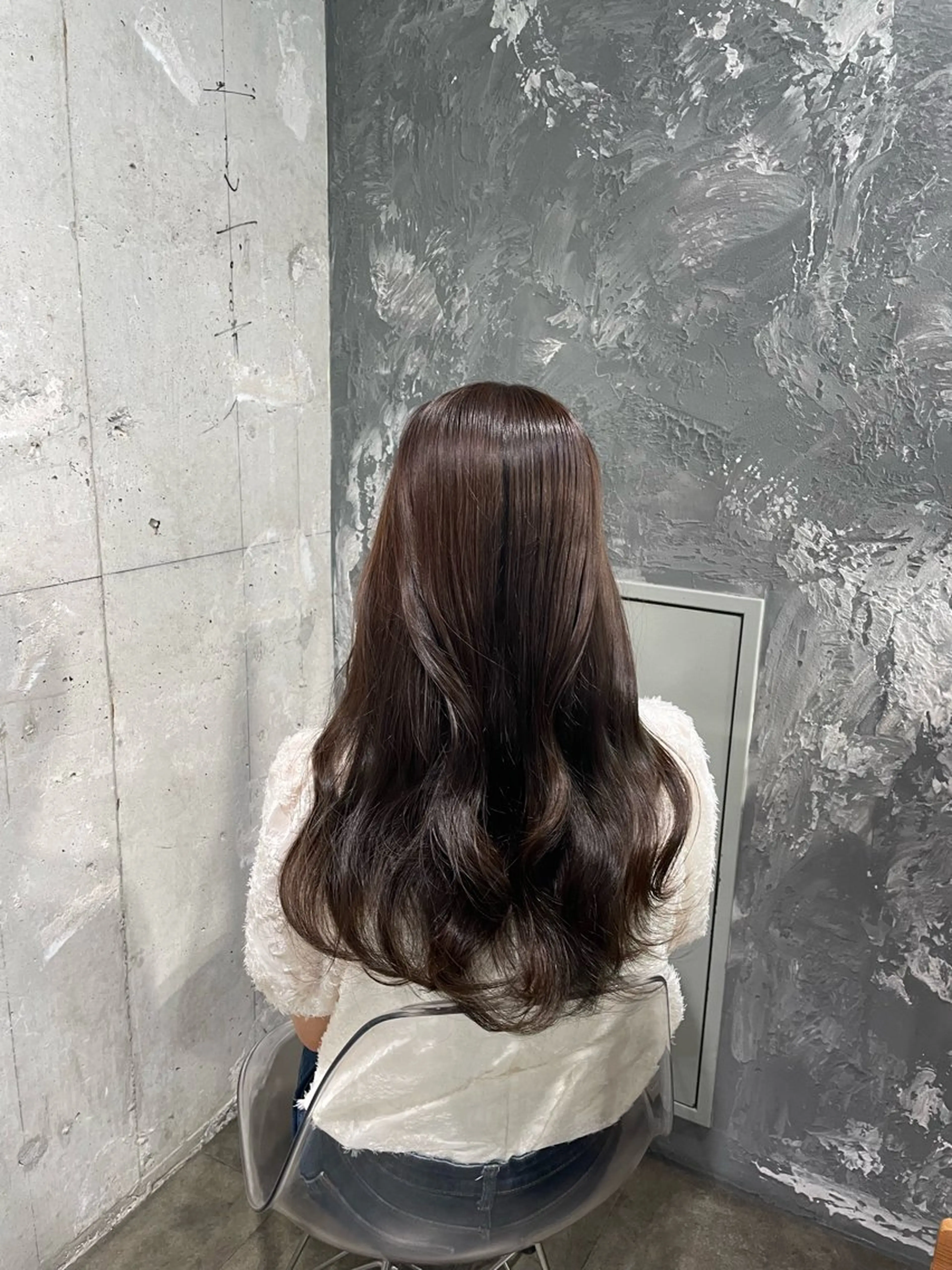 カラー ヘアカラー 🤍韓国ヘア🤍透明 感ベージュ/まりんのヘアスタイル