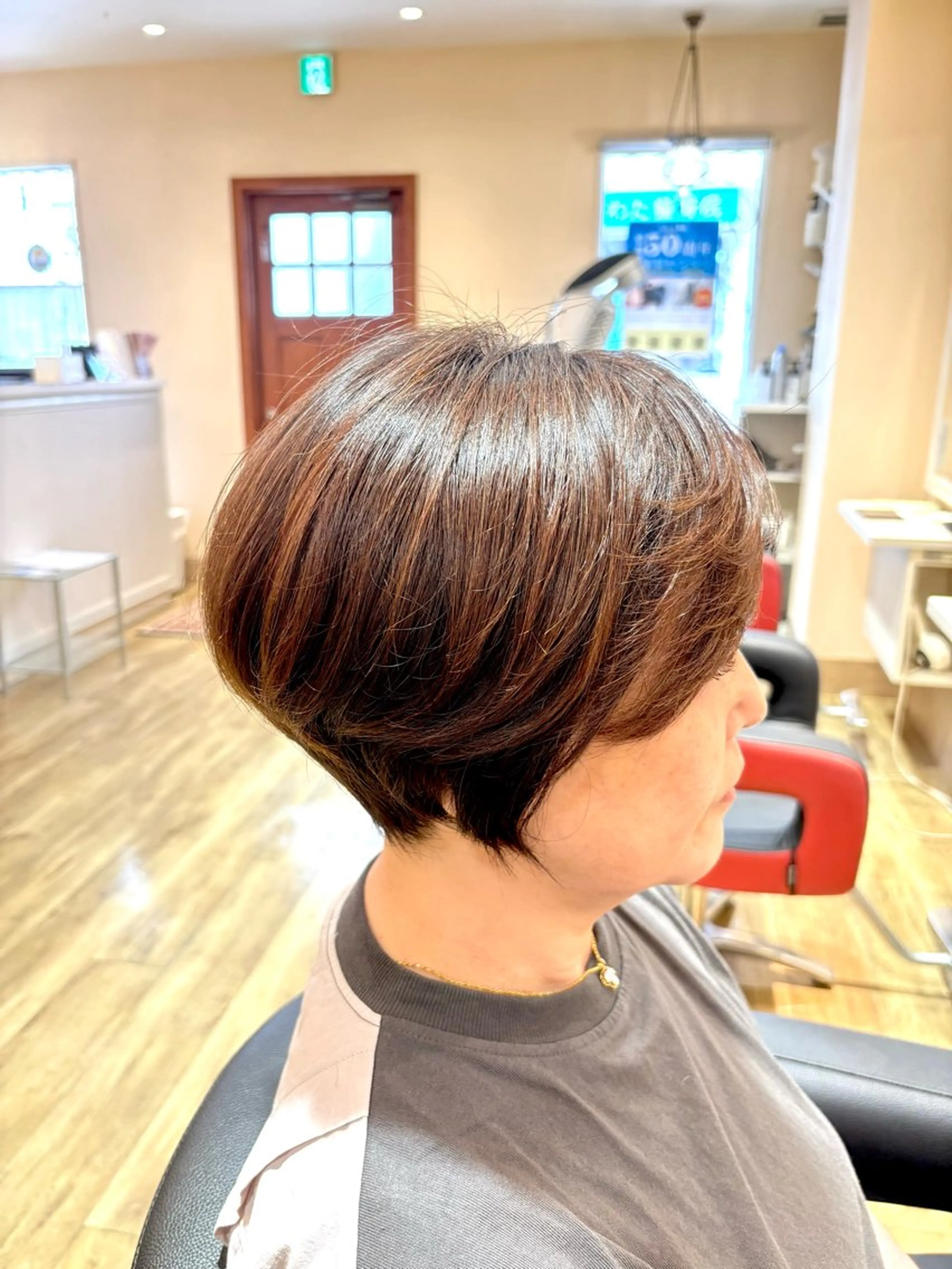 ショート カット ヘアカラー トリートメント 竹之内 香織のヘアスタイル