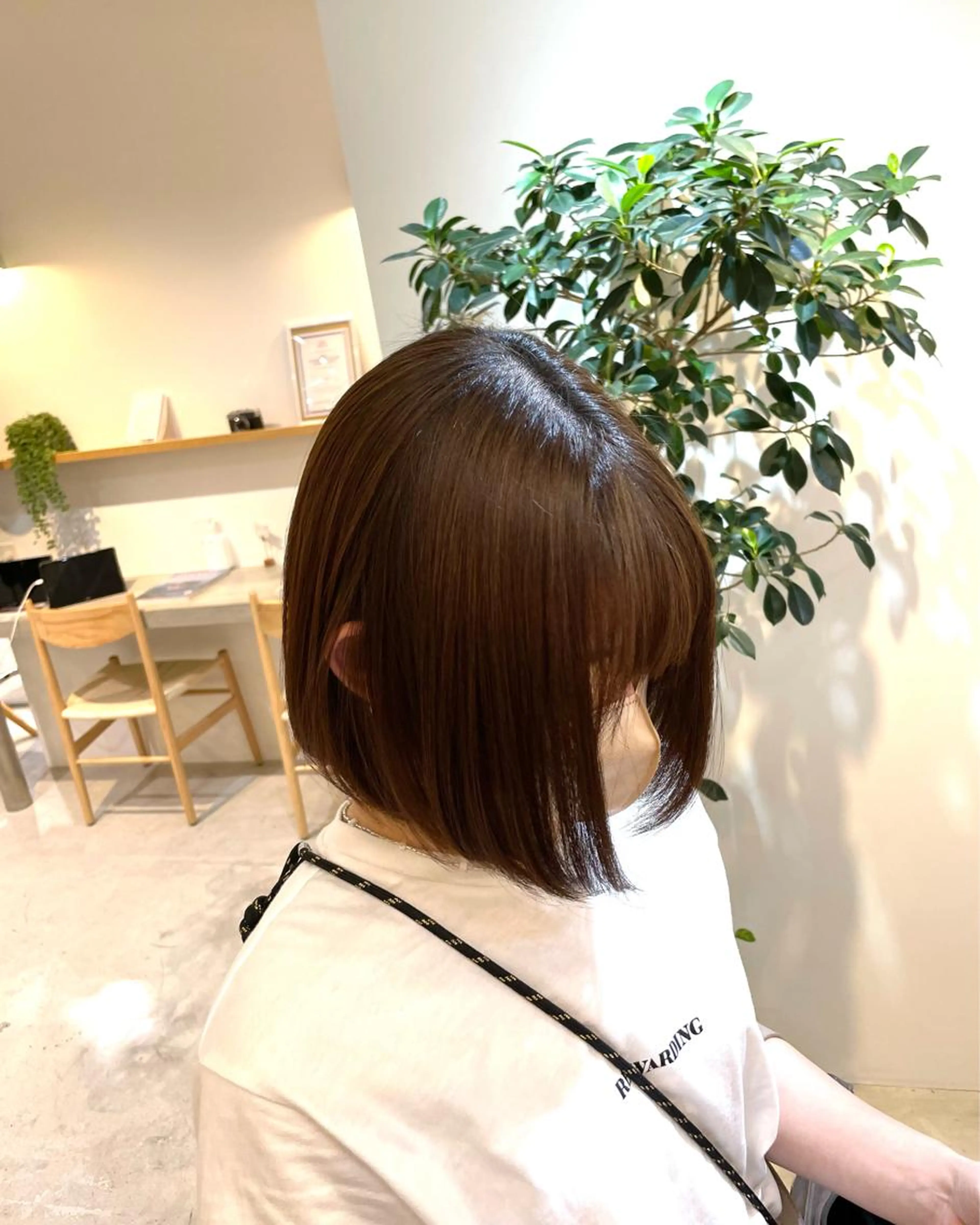 骨格診断カット+前髪ストレートの写真