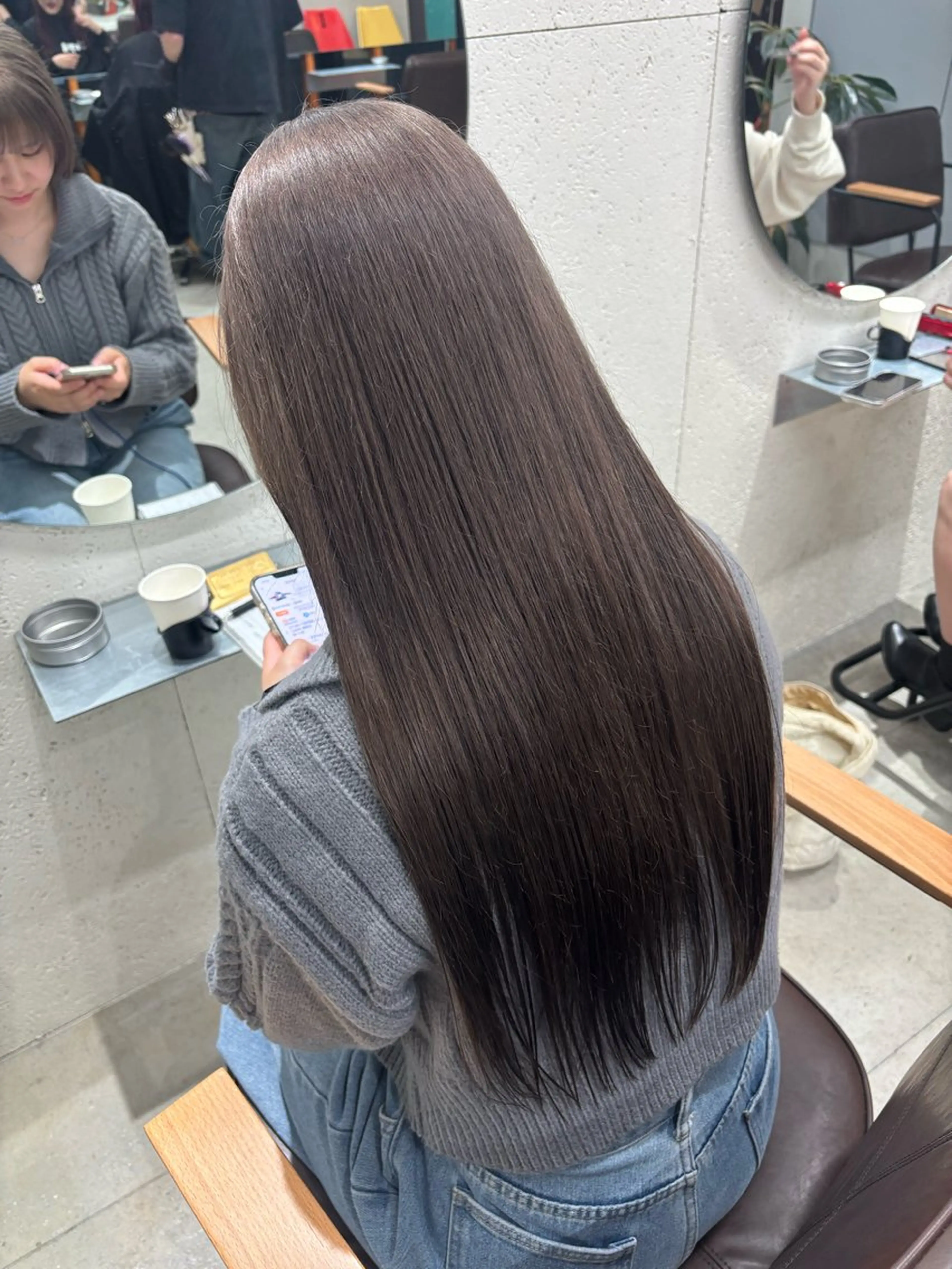 ロング カラー ヘアアレンジ グレージュ ラベンダーカラー ラベンダーグレージュ ラベンダーグレー ヘアカラー トリートメント ヘアセット Juri 🌙のヘアスタイル