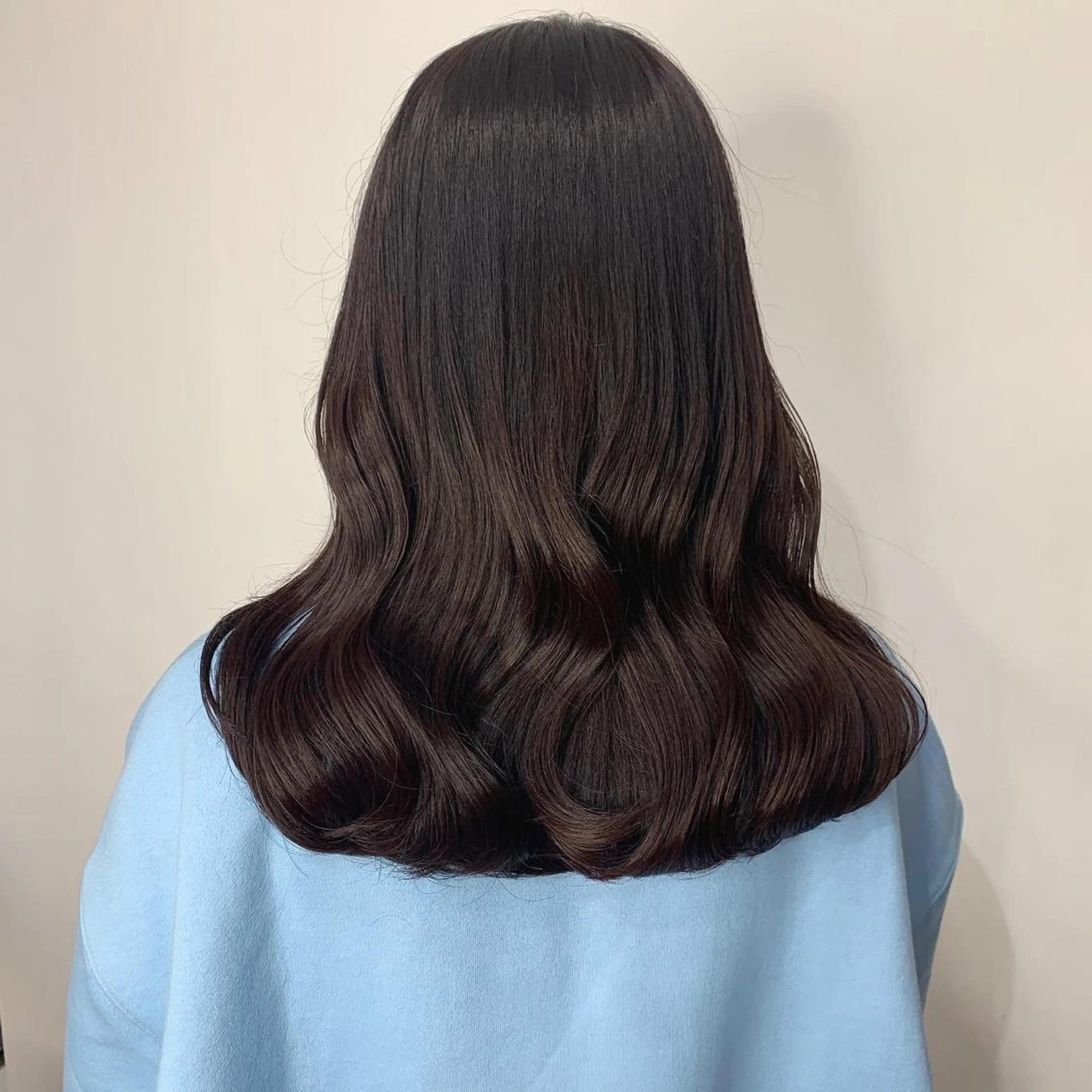 セミロング カット ヘアカラー HARUKA韓国ヘア /Luana梅田のヘアスタイル