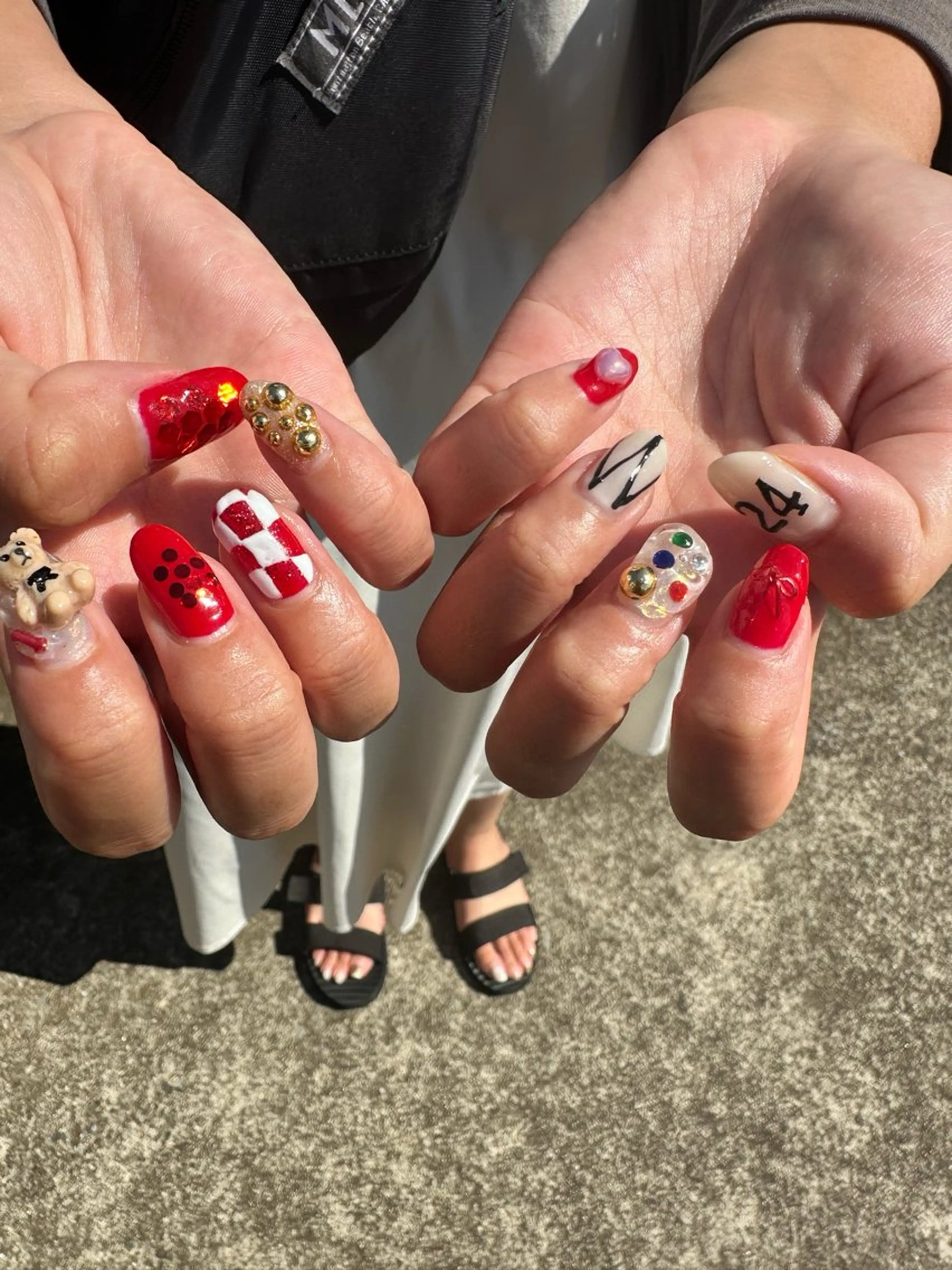 ネイル 赤色 つめピリカ所属・つめピリカ きさらのネイルデザイン