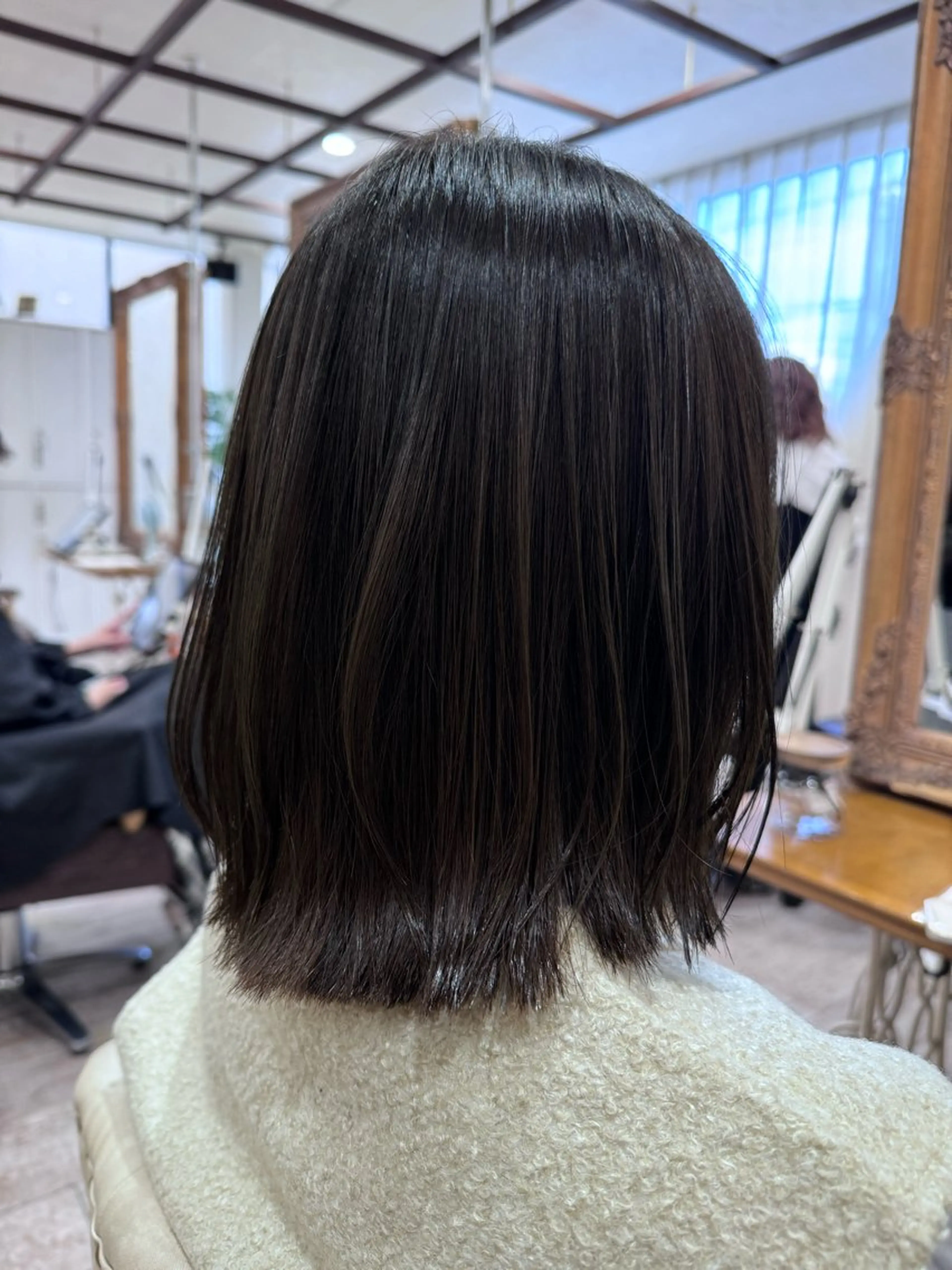ミディアム カラー ヘアアレンジ ミディアムレイヤー 髪質改善 レイヤーカット カット ヘアカラー トリートメント noble店長 松本　拓也▶◀*.のヘアスタイル