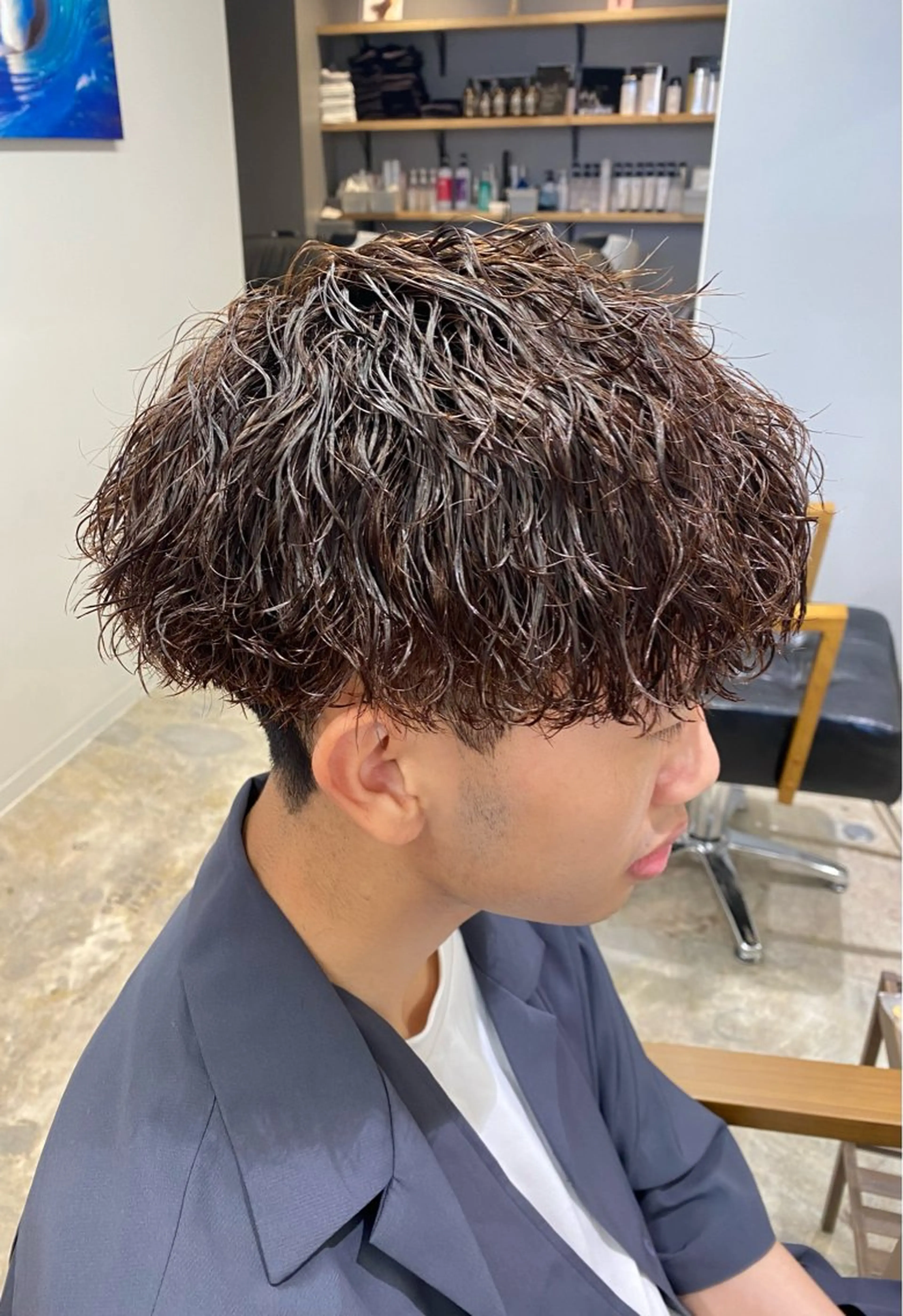パーマ メンズ メンズパーマ メンズツイストパーマ 波巻きパーマ スパイラルパーマ ツイストパーマ カット パーマ トリートメント 🌴パーマオタク🌴 長谷川　諒佑🌈のヘアスタイル