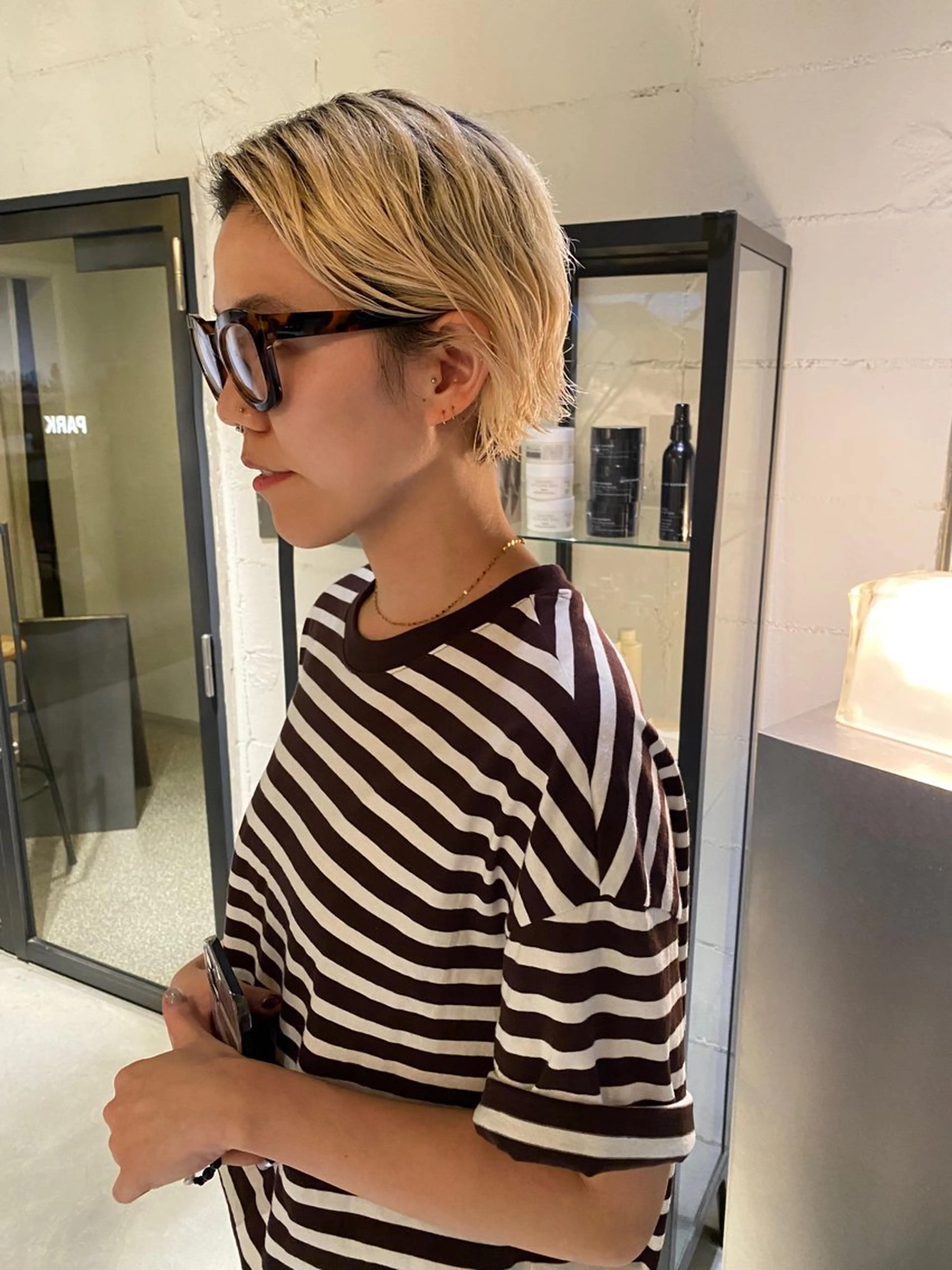 ショート くせ毛 ショートヘア park所属・聖 来のヘアスタイル