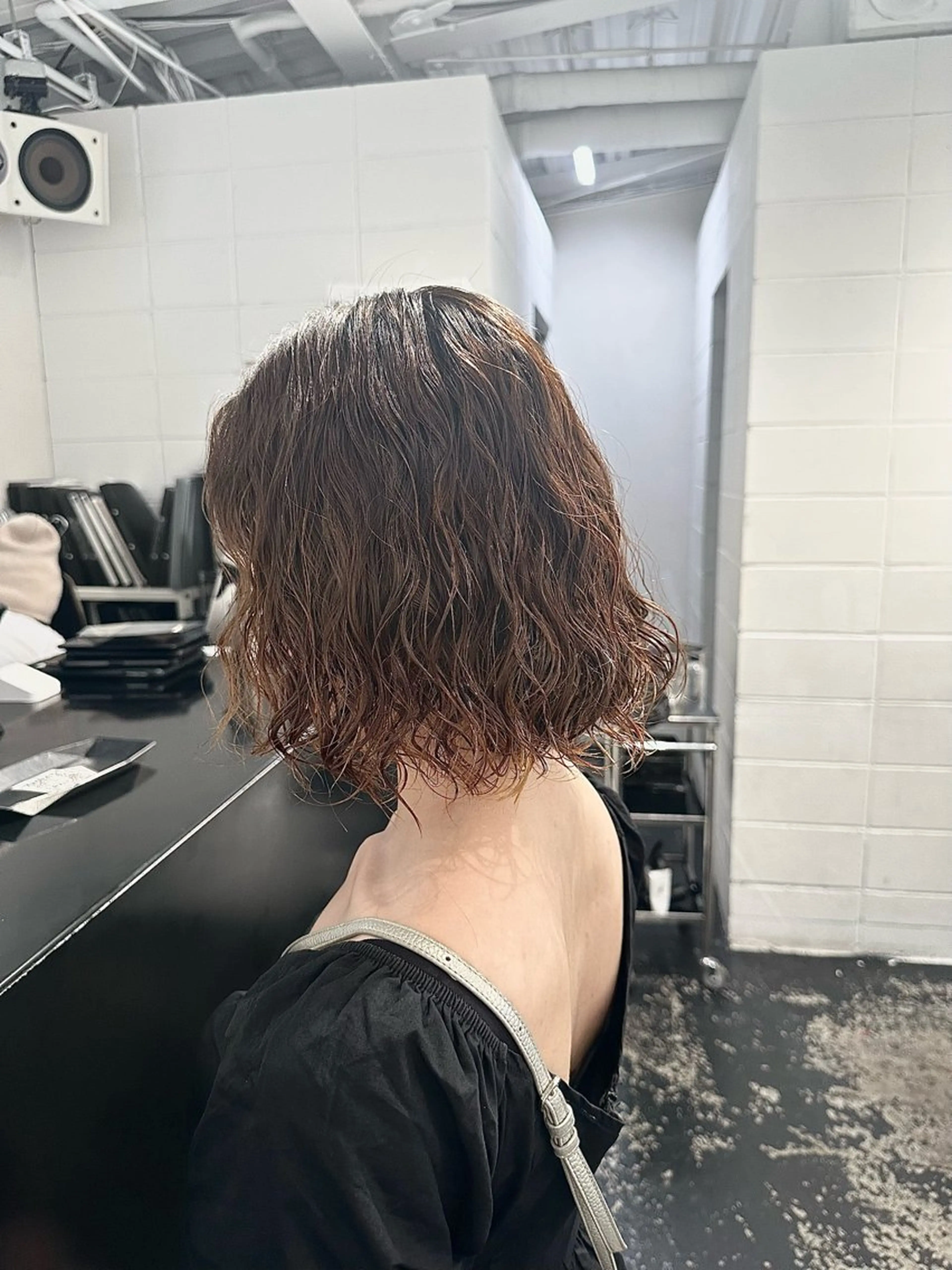 ミディアム パーマ カット パーマ 🎀ツヤ髪韓国網紅 ヘアミカ🎀のヘアスタイル