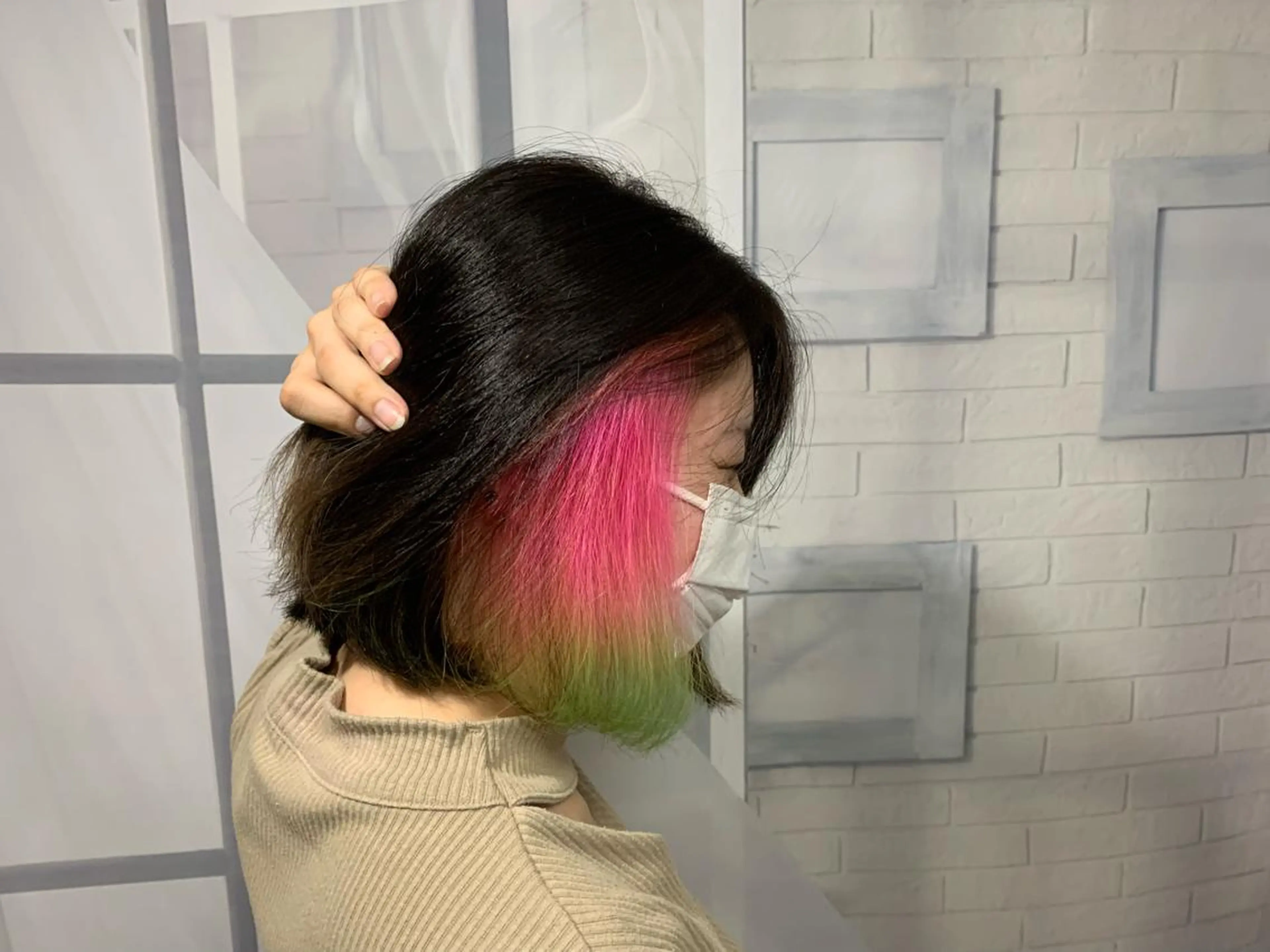 ミディアム カラー カット ヘアカラー じょん 。のヘアスタイル