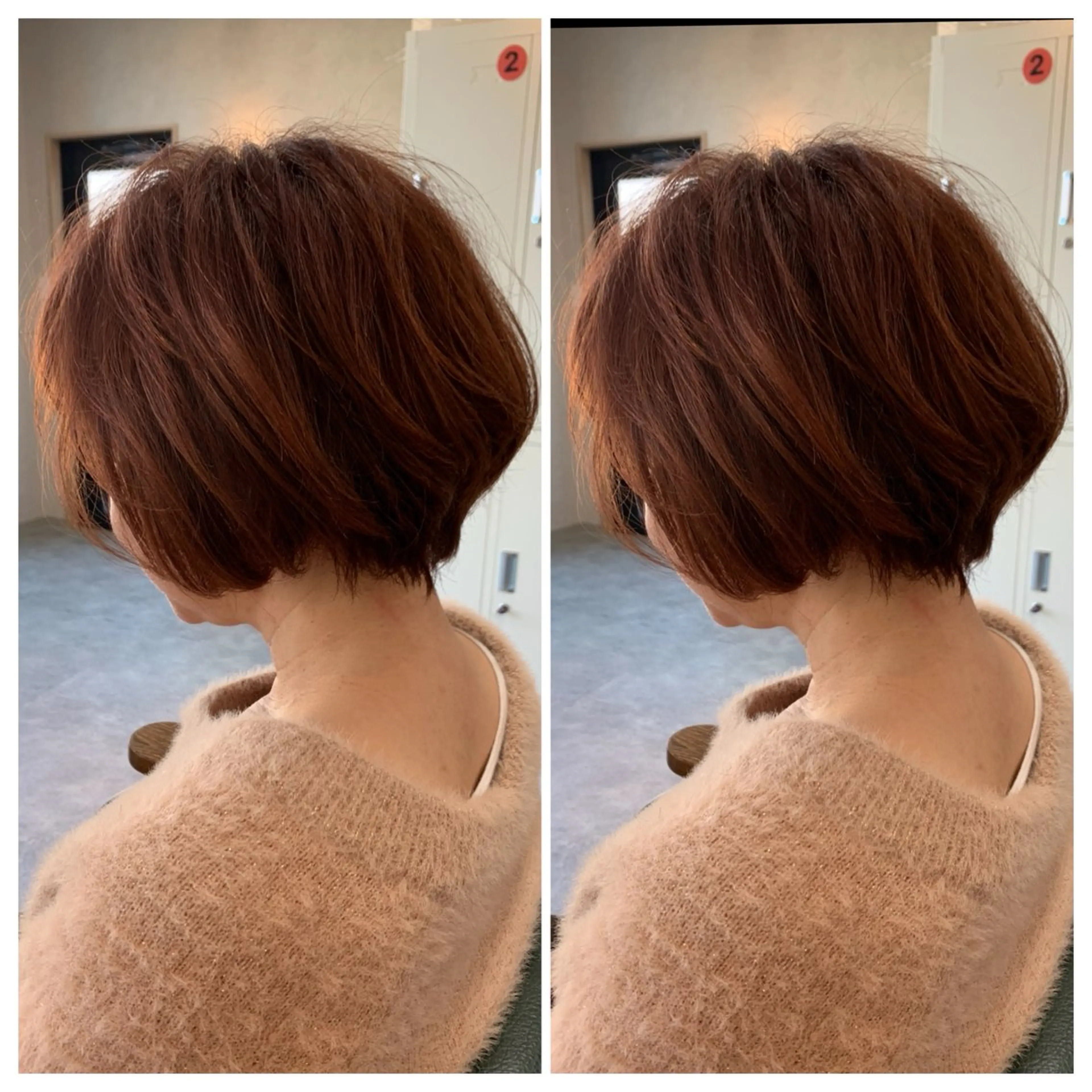 ショート カラー ブラウンカラー ヘアカラー 富原 そらのヘアスタイル