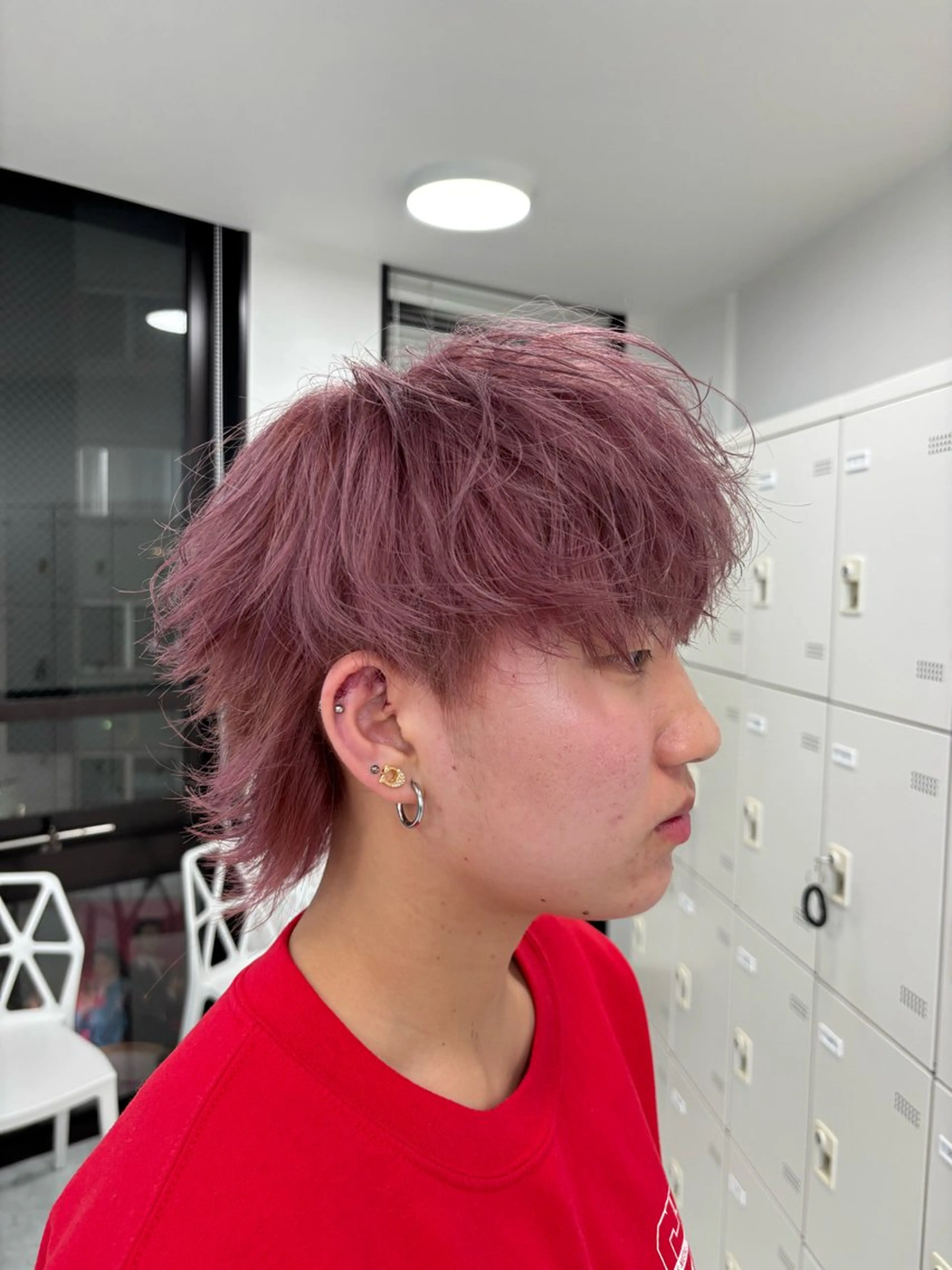 ショート カラー メンズ ヘアカラー ヘッドスパ ヘアセット 斗和🫧天神/ハイ トーン／透明感カラーのヘアスタイル