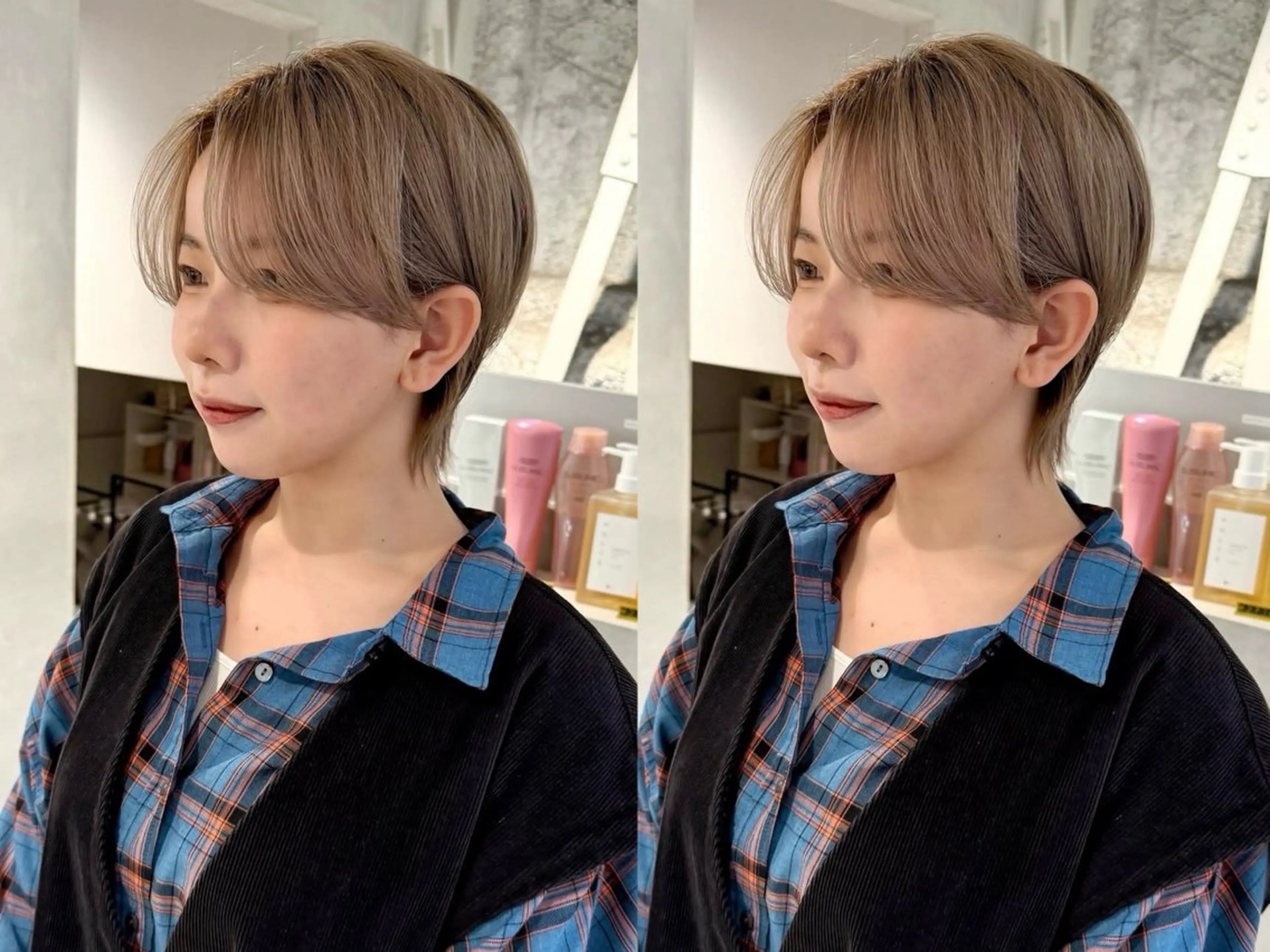 ショート カット ヘアカラー 骨格診断で絶対可愛い ✨丸みショート✨凌弥のヘアスタイル