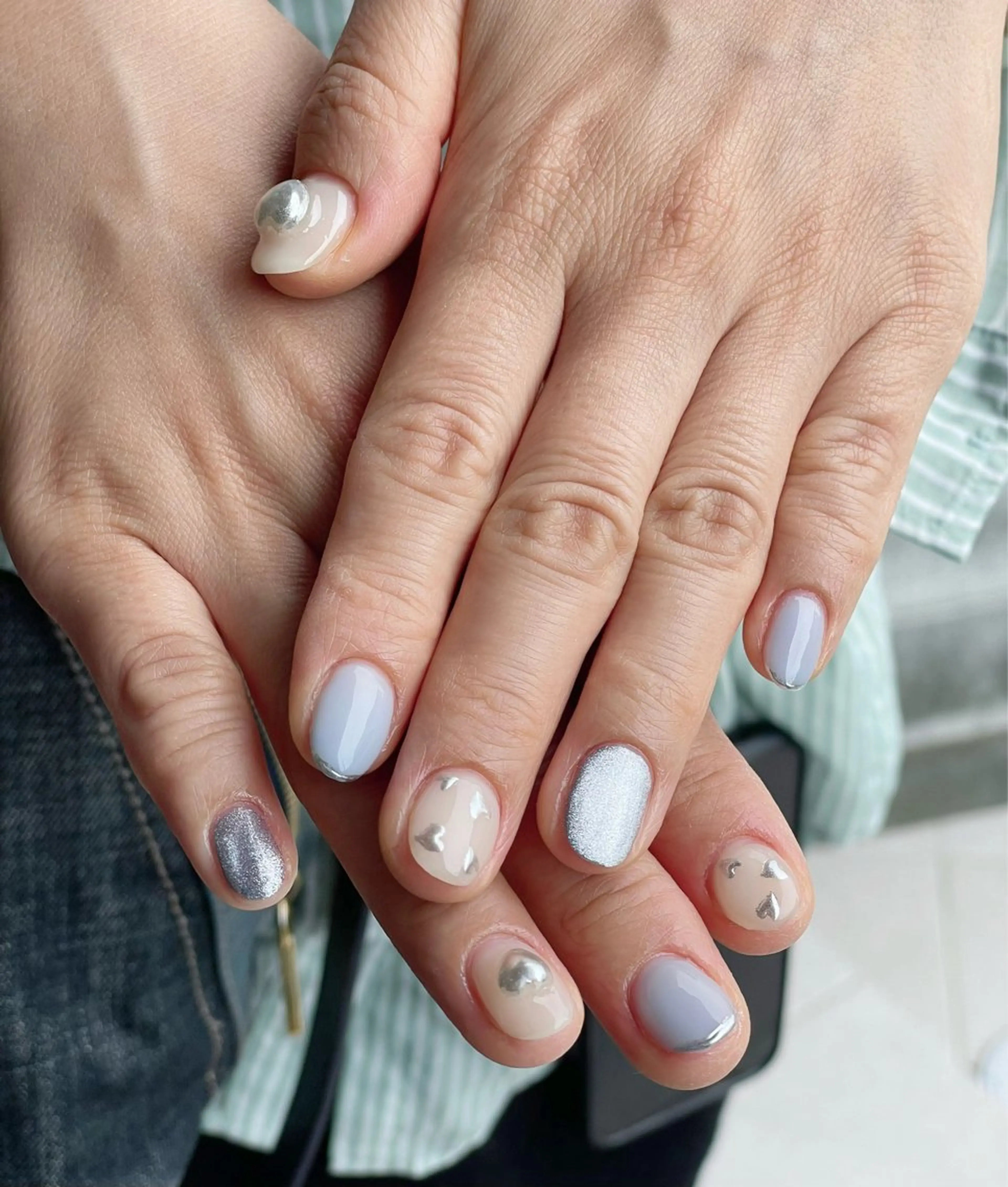 ネイル アートネイル ミラーネイル ハンドネイル 〜hau nail〜 YUKIのネイルデザイン