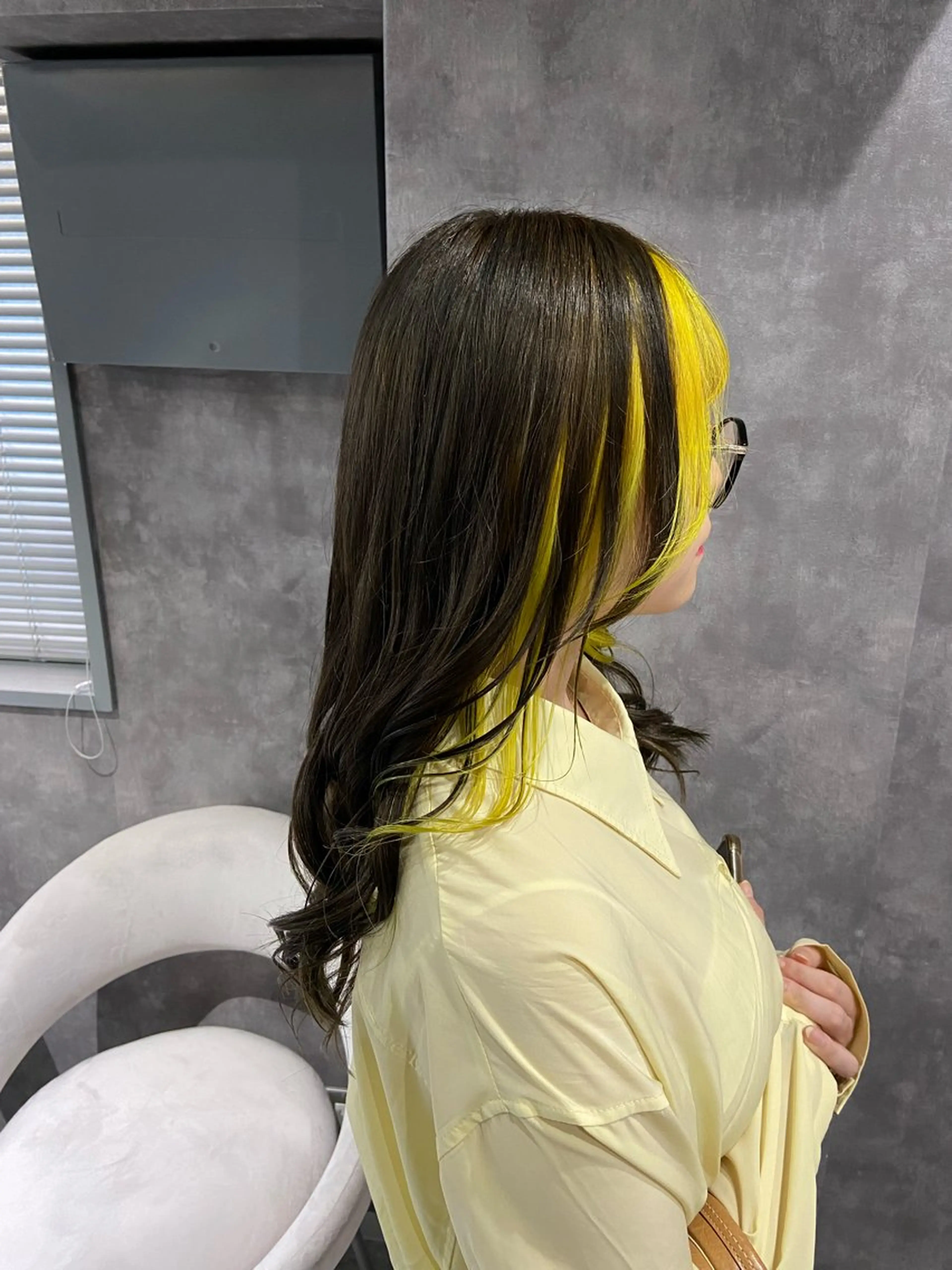 セミロング カラー ヘアカラー トリートメント 🦉静かに過ごしたい 方、個室席🦉タナカのヘアスタイル