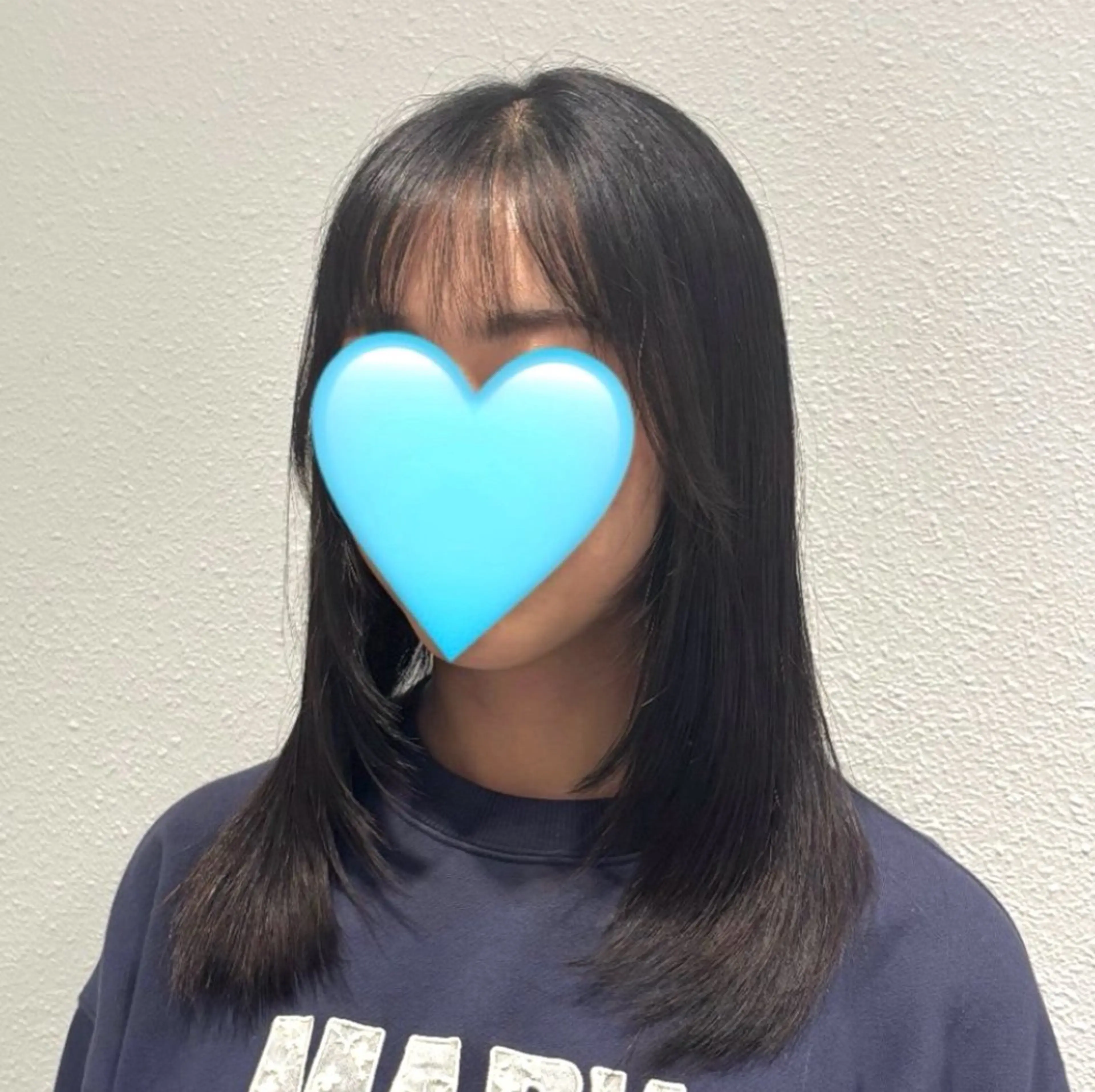 セミロング 顔まわりレイヤー 顔周りカット レイヤーカット カット 艶カラー/アレンジ 田上素直のヘアスタイル