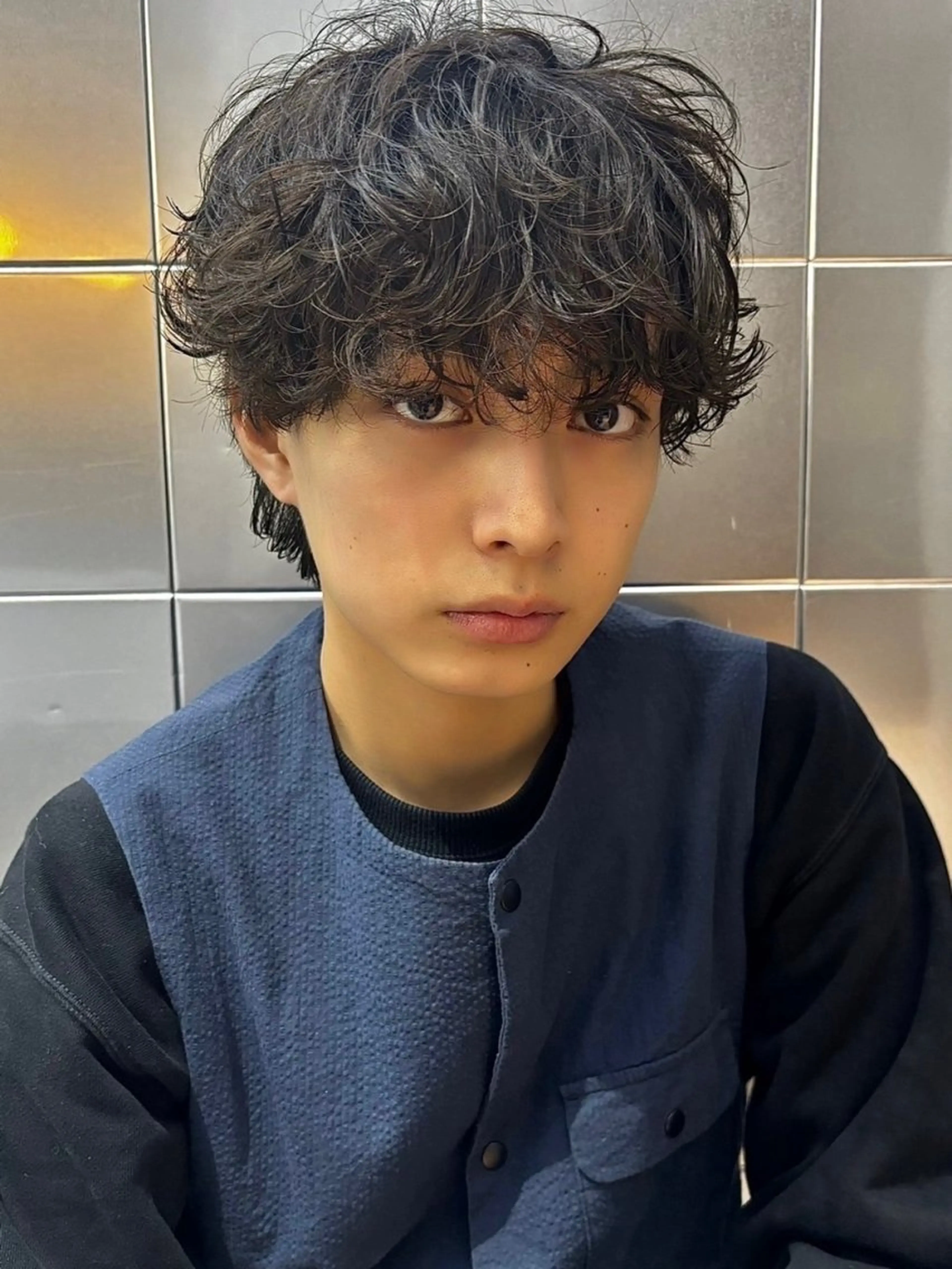メンズ メンズ韓国風 メンズパーマ カット パーマ HOMME BLANCHE'所属・💫メンズカット💫 Natsukiのヘアスタイル