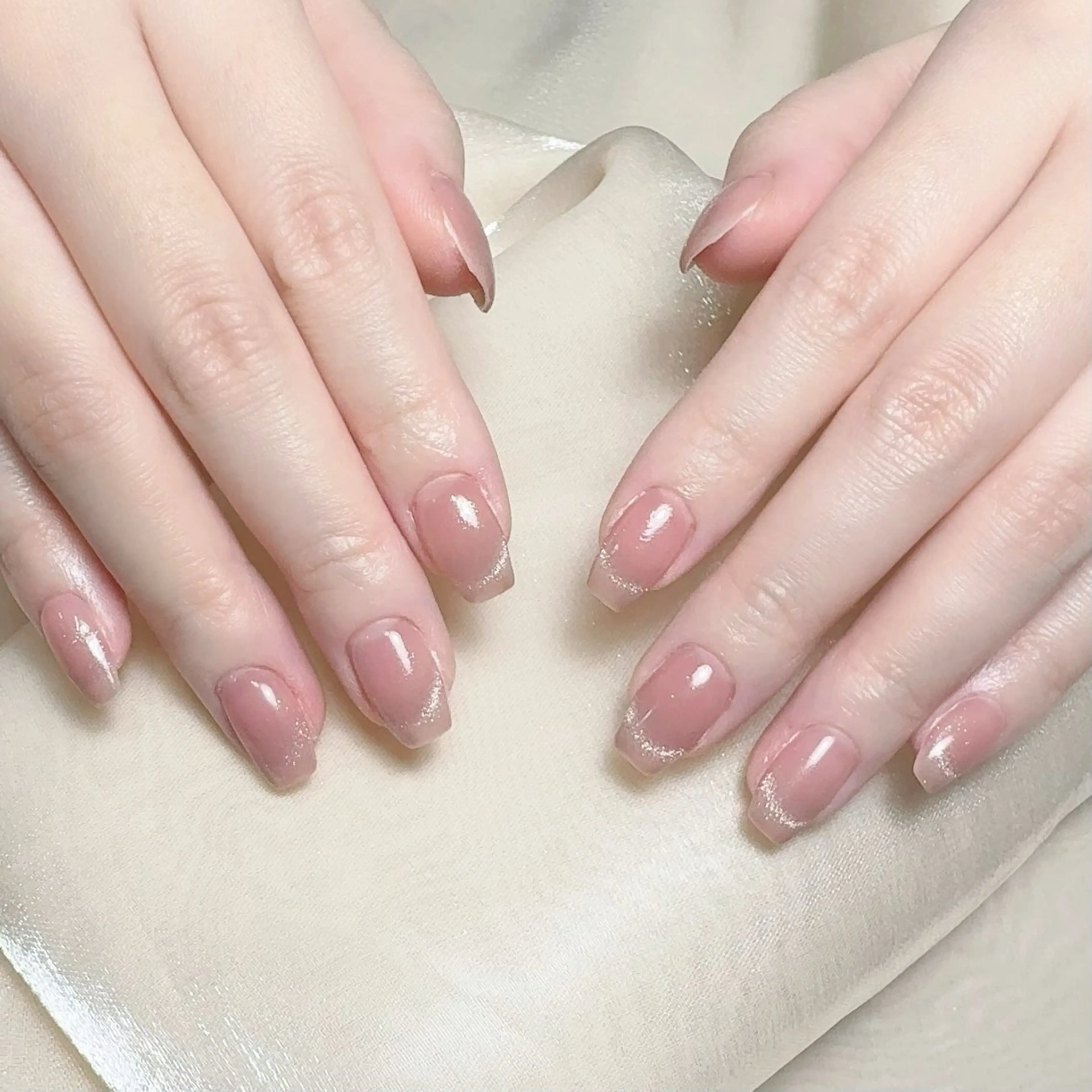 ネイル フレンチネイル マグネットネイル マグネットフレンチ ハンドネイル NAILサロン 木にいるのネイルデザイン