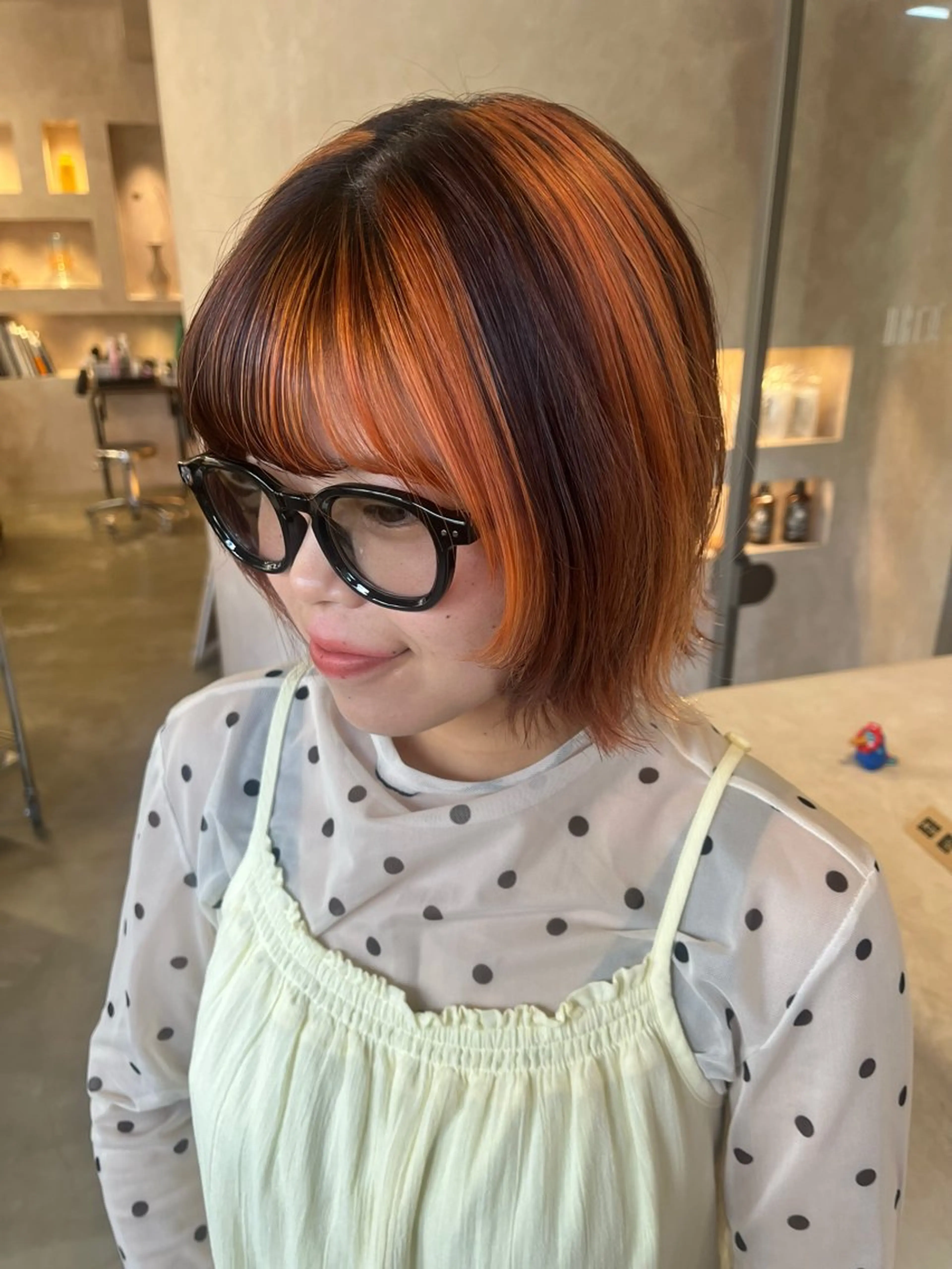 ショート カラー デザインカラー ヘアカラー Bërg所属・Bërg mimi ‎ ౨ৎ⋆のヘアスタイル