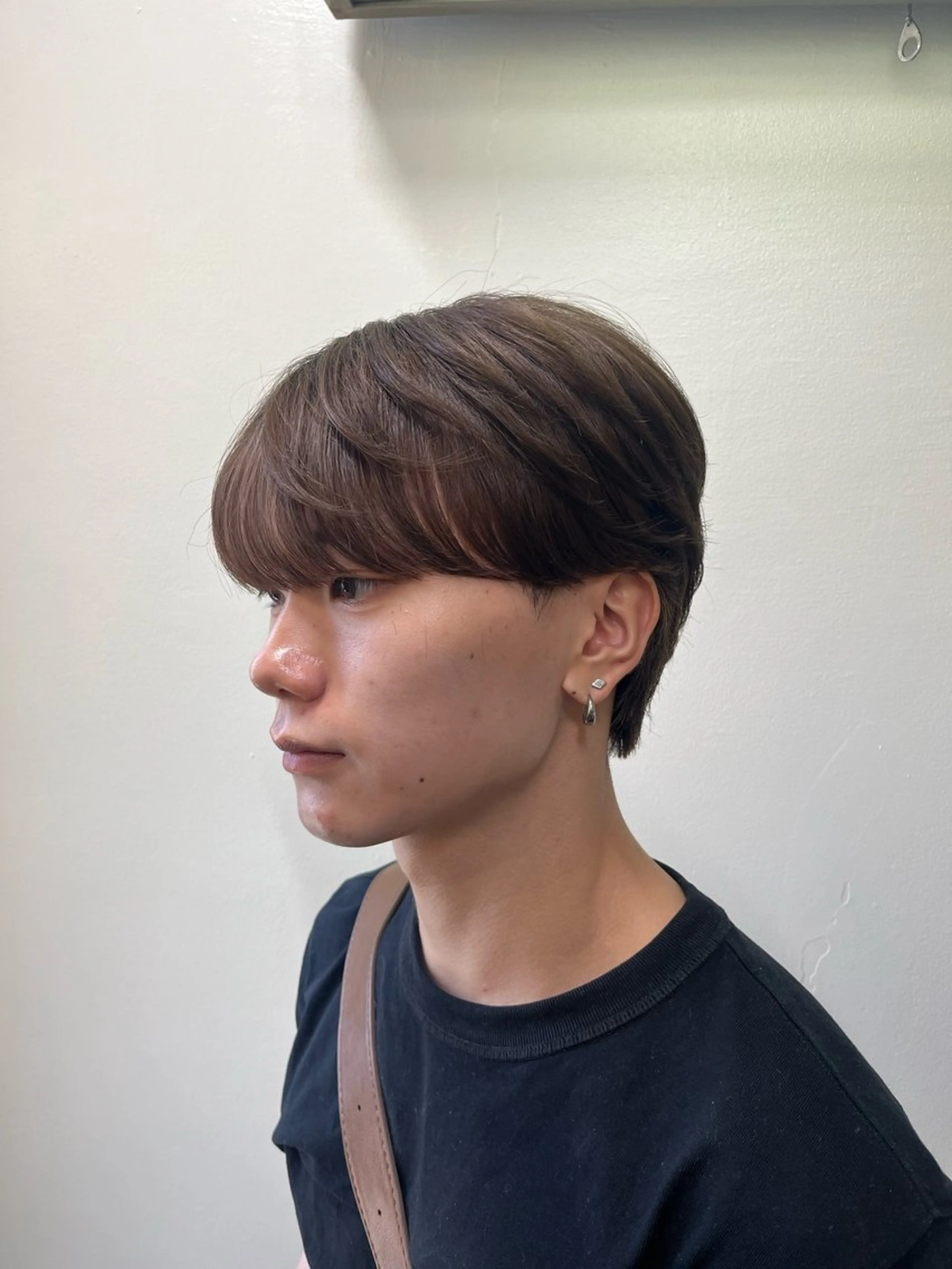 ショート パーマ メンズ マッシュ メンズパーマ シースルーマッシュ カット カルマ・ニュアンス パーマ　須田龍世のヘアスタイル