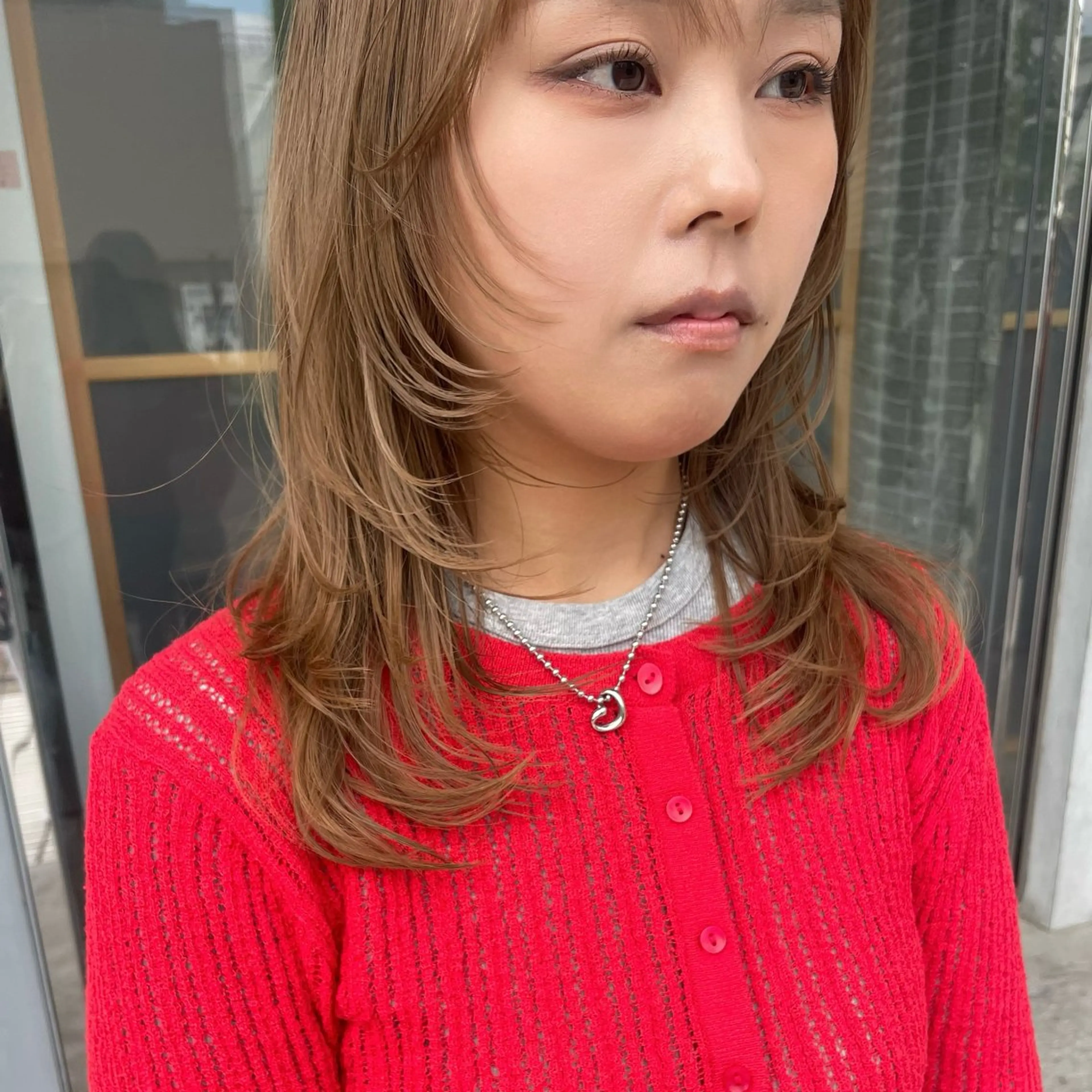 ミディアム レイヤーカット カット アイカ🩰 in./イン熊谷のヘアスタイル