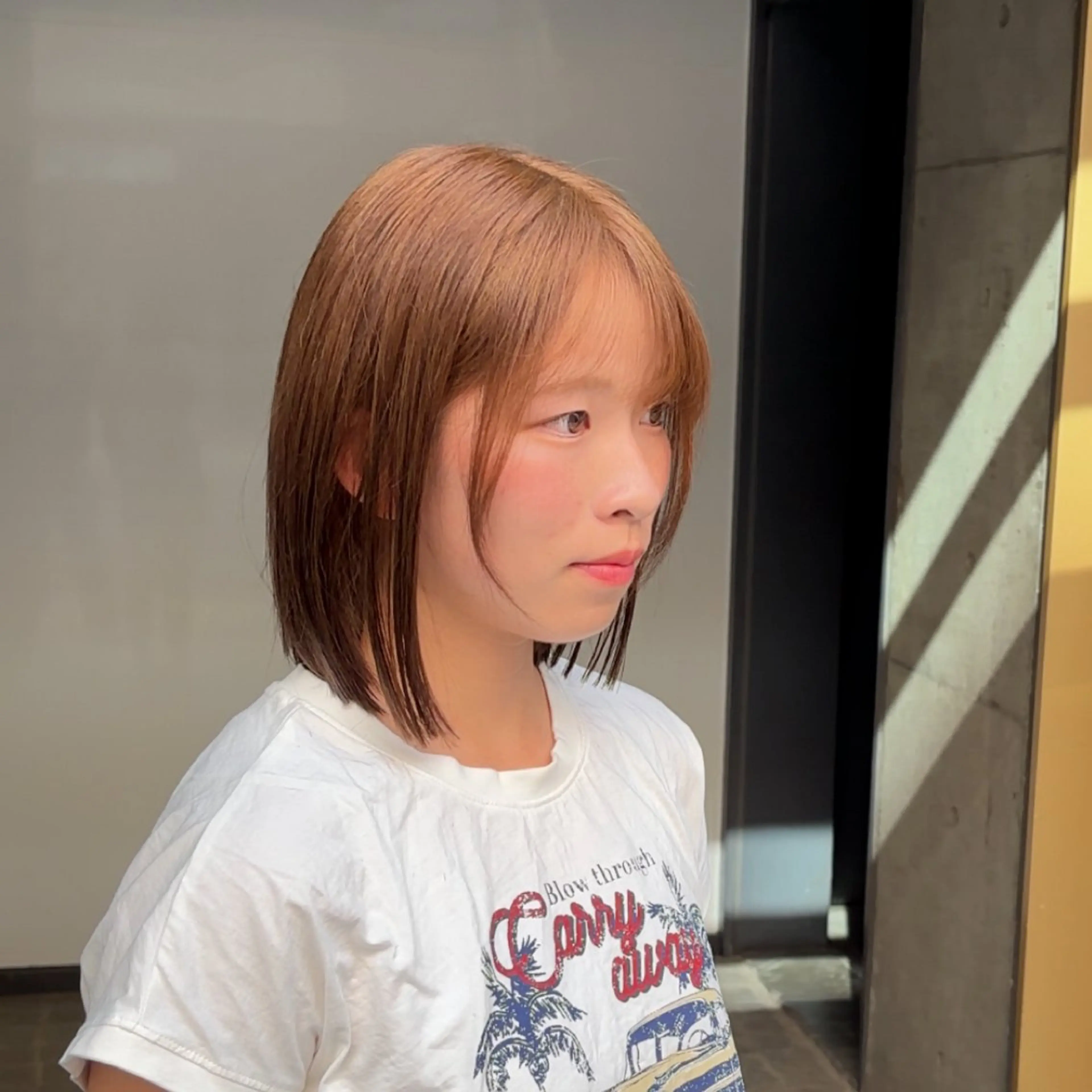 ショート ✨ケアブリーチカラー ✨️透明感カラーのヘアスタイル