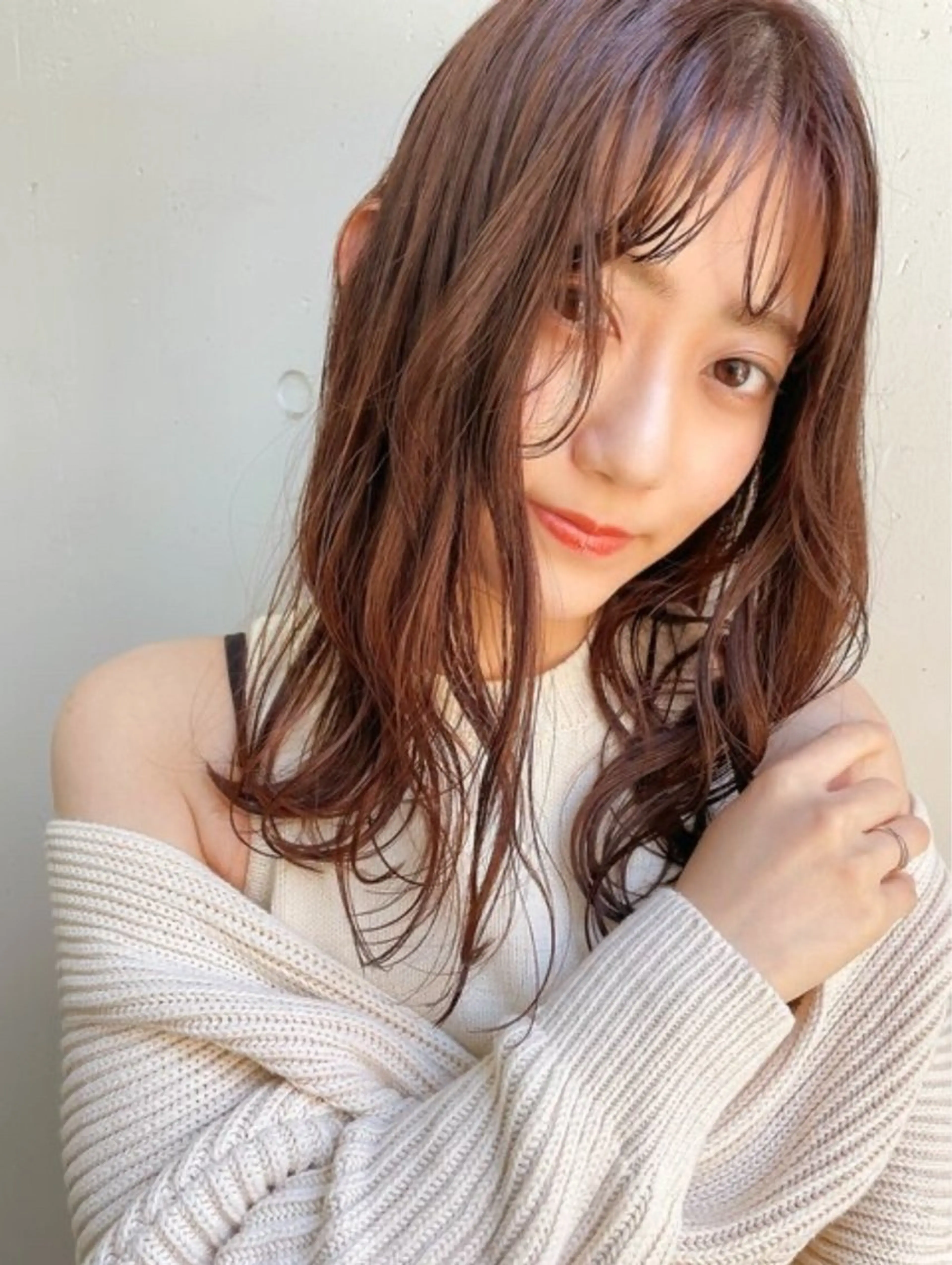 ロング オレンジブラウン ヘアカラー SiLO 【シロ】のヘアスタイル