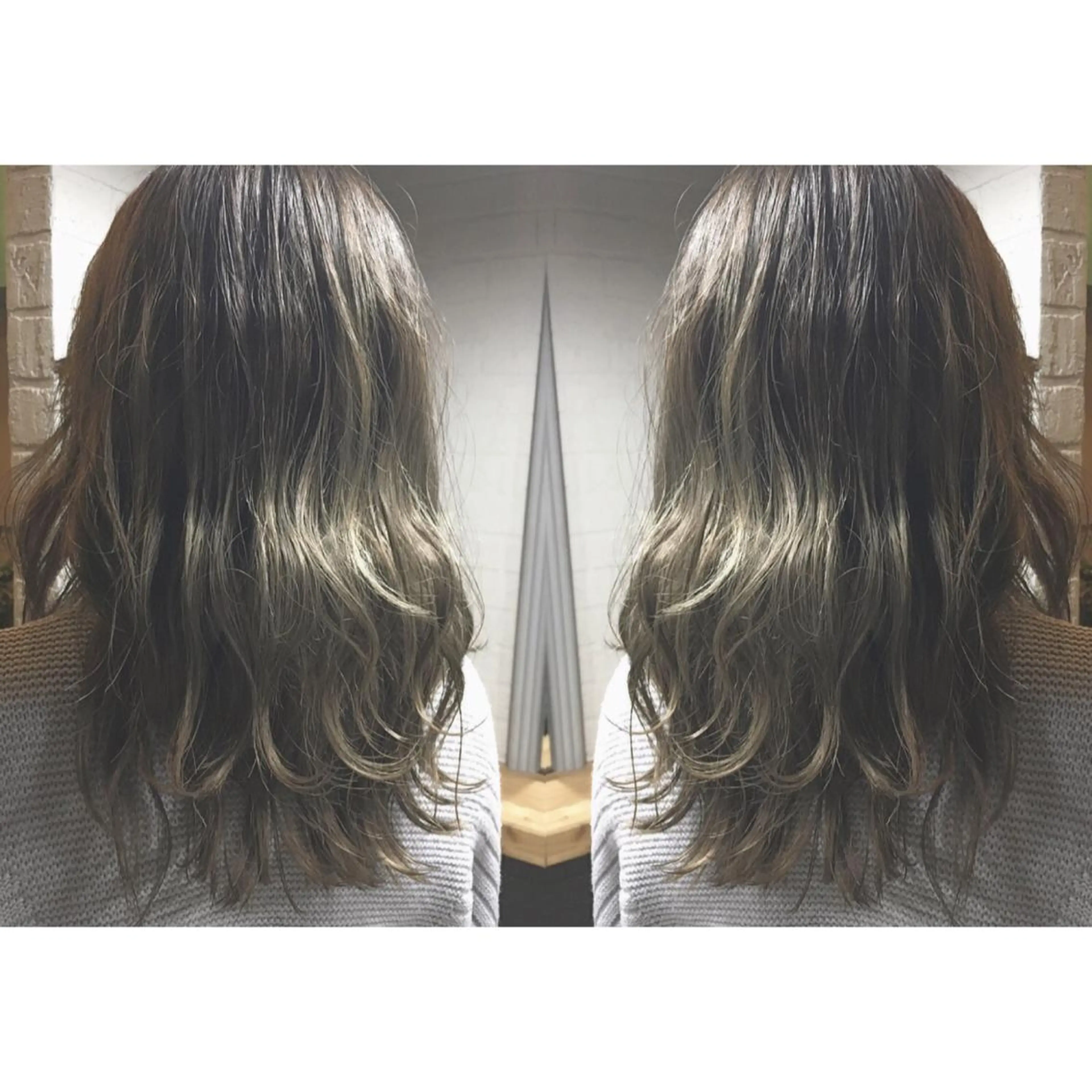 セミロング カラー ダブルカラー liberta所属・メンズhair /こえびのヘアスタイル