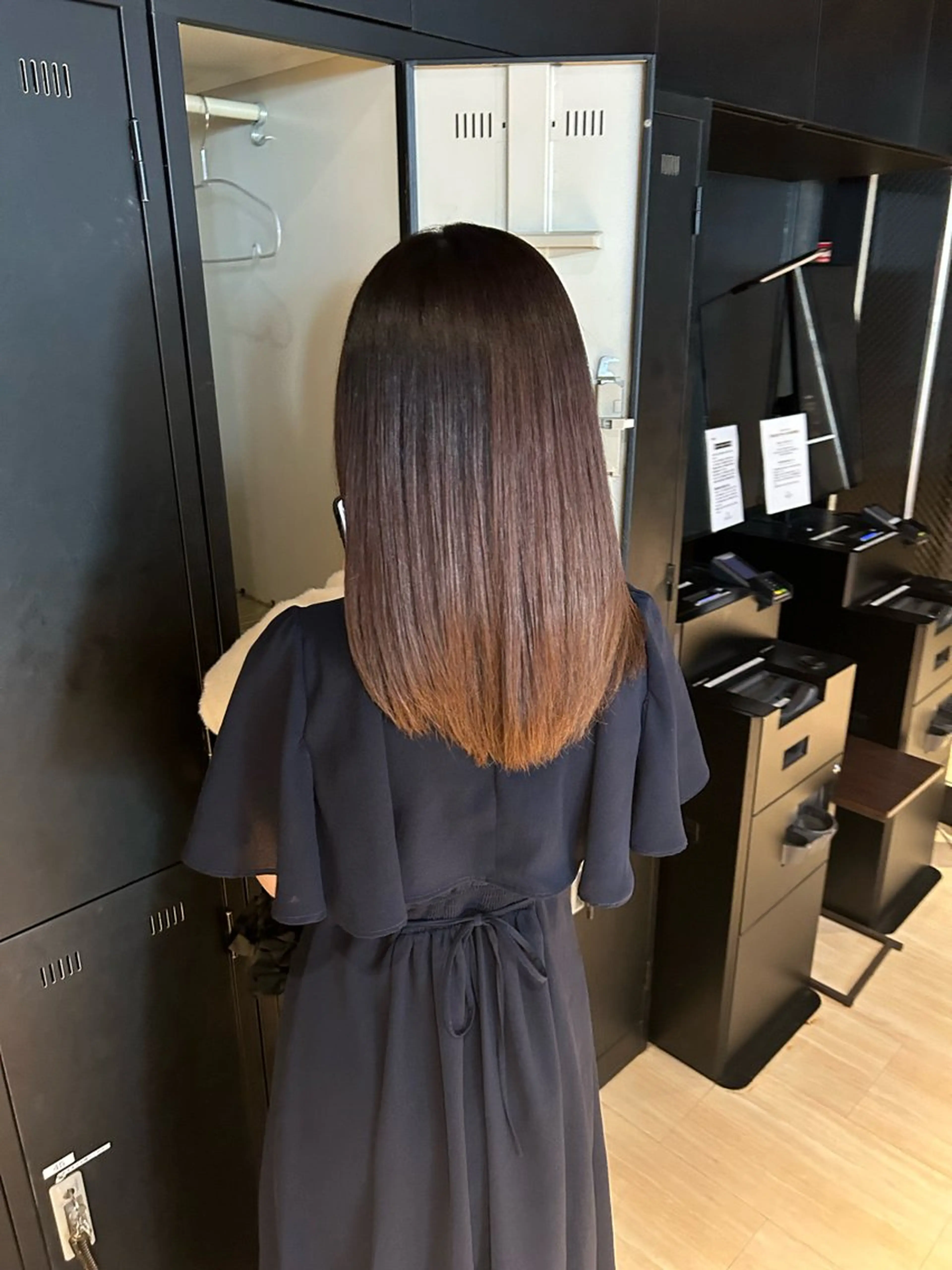 ミディアム 足立 遥奈のヘアスタイル
