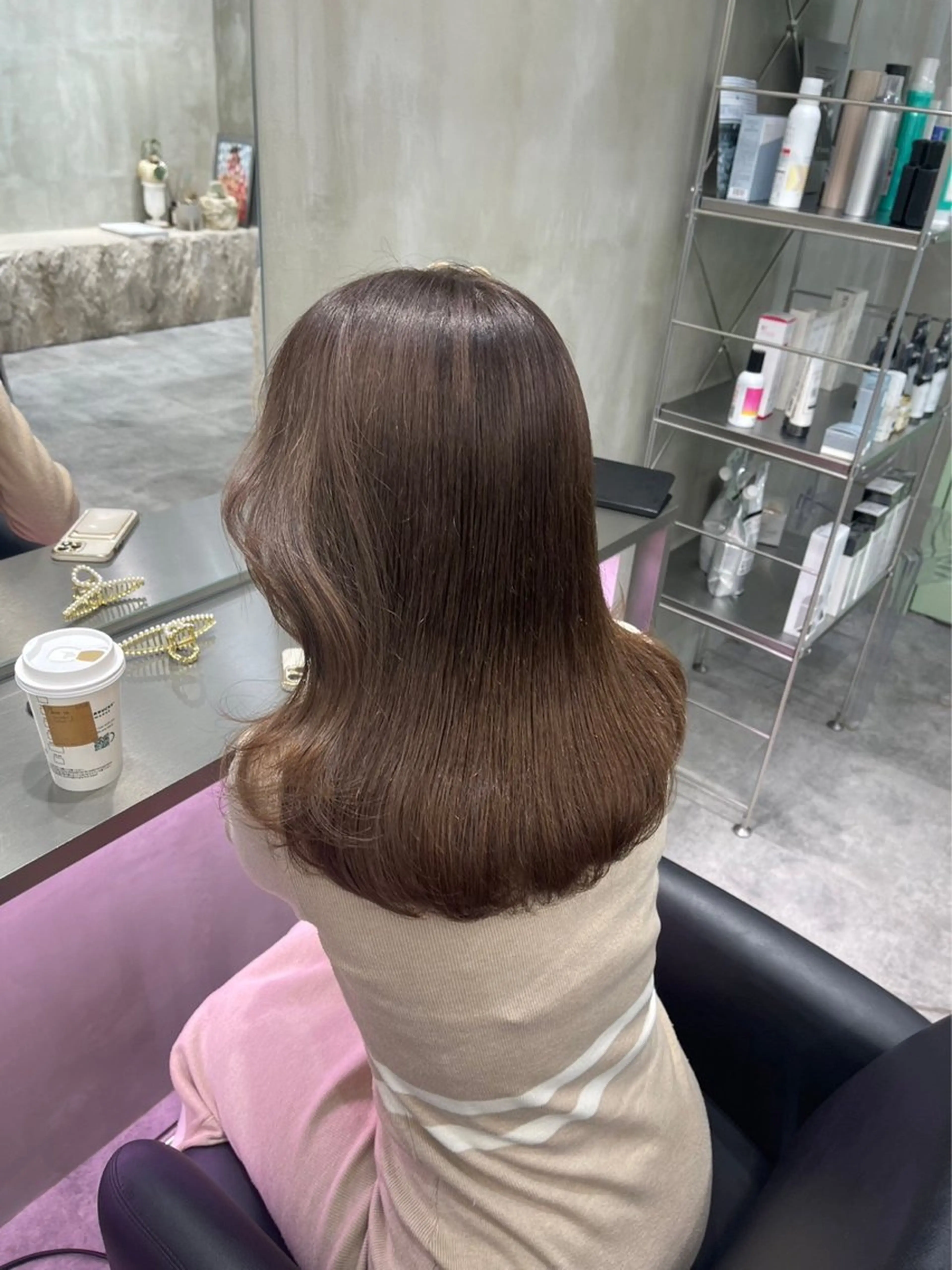 ロング カラー ヘアカラー the path ナツミのヘアスタイル