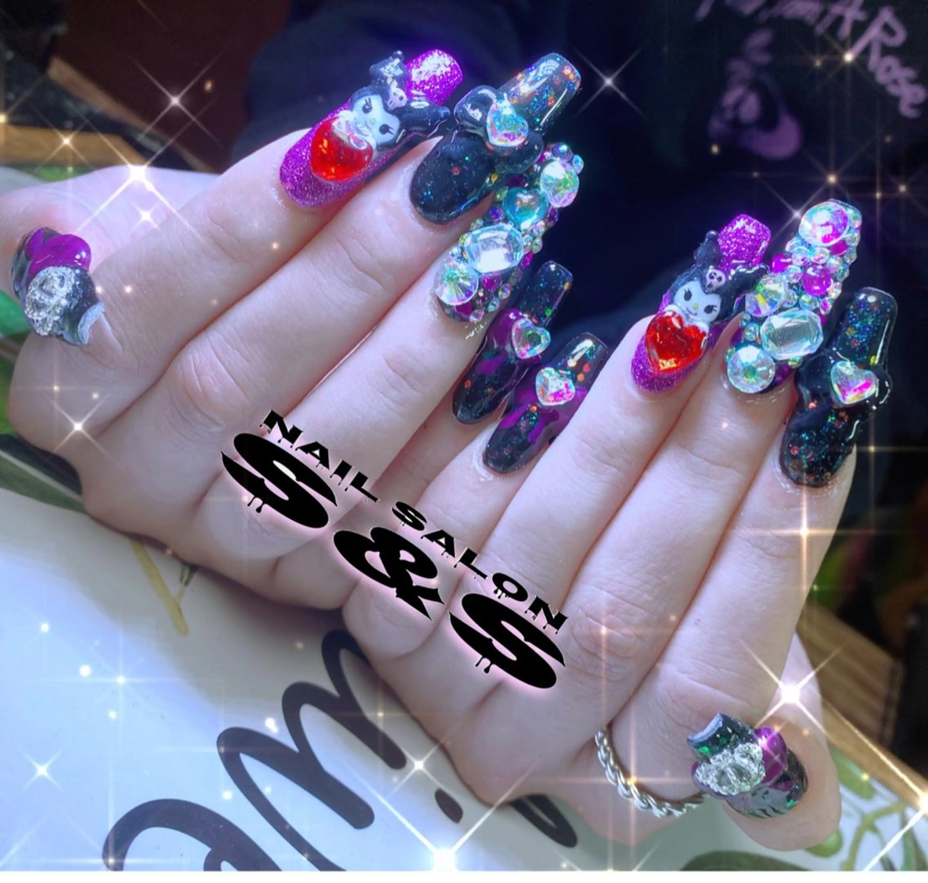 ネイル 長さ出し メンズネイル 持ち込み スカルプネイル S&S 村田小百合のネイルデザイン