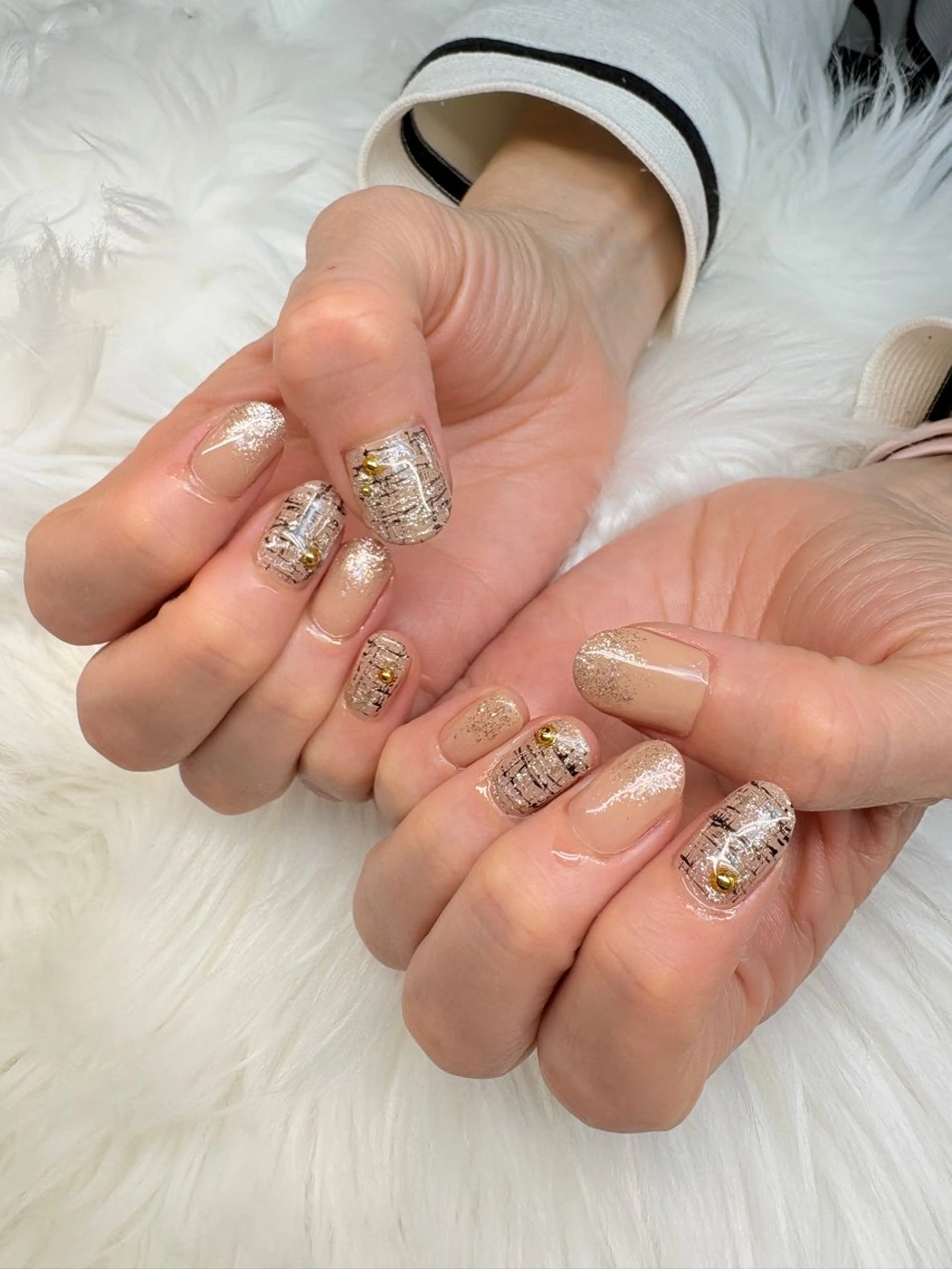 ネイル ツイードネイル ハンドネイル Nail ameria megu所属・ameria meguのネイルデザイン