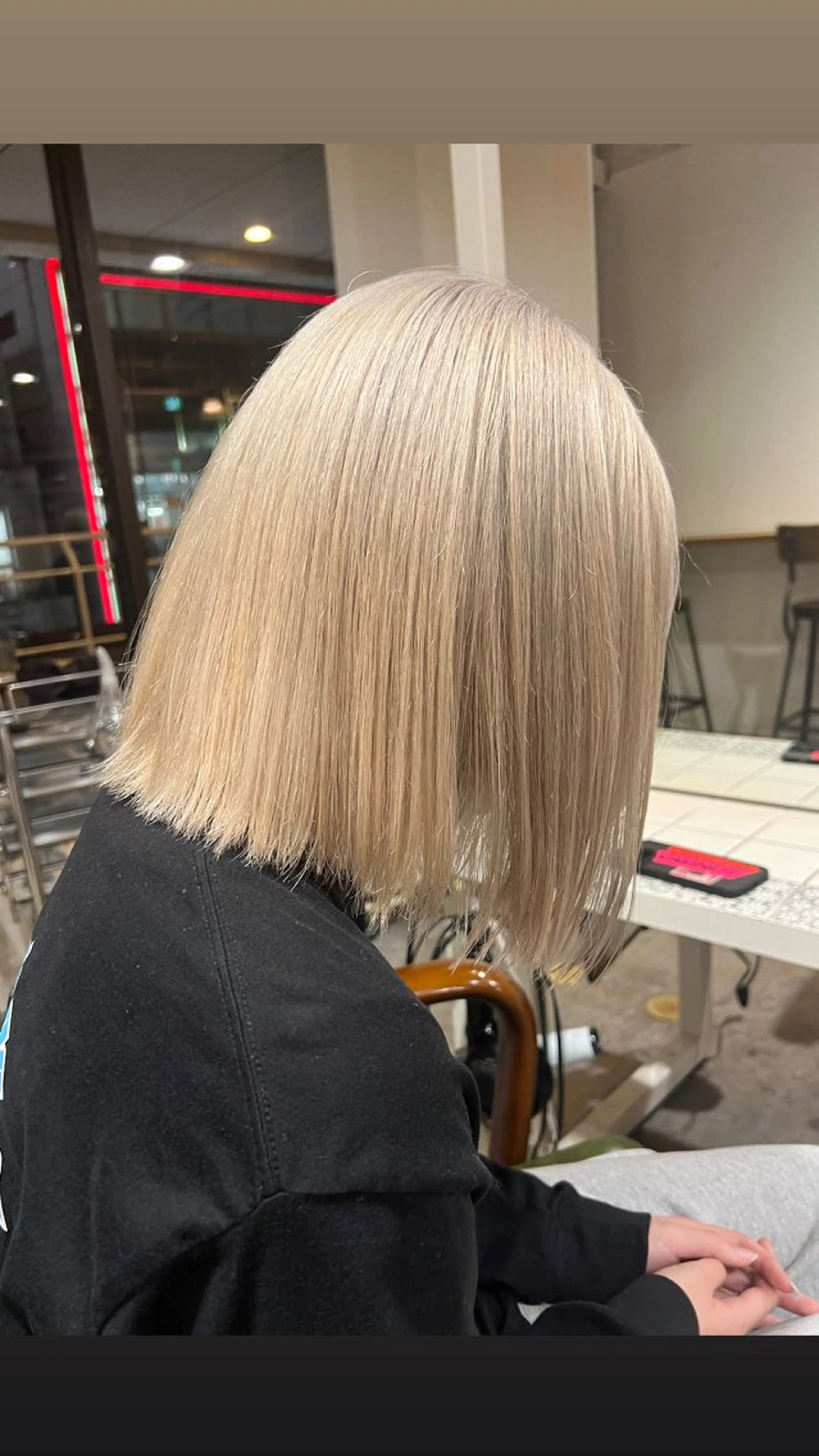 ミディアム カラー ヘアアレンジ ベージュカラー ヘアカラー トリートメント 金子 廉のヘアスタイル