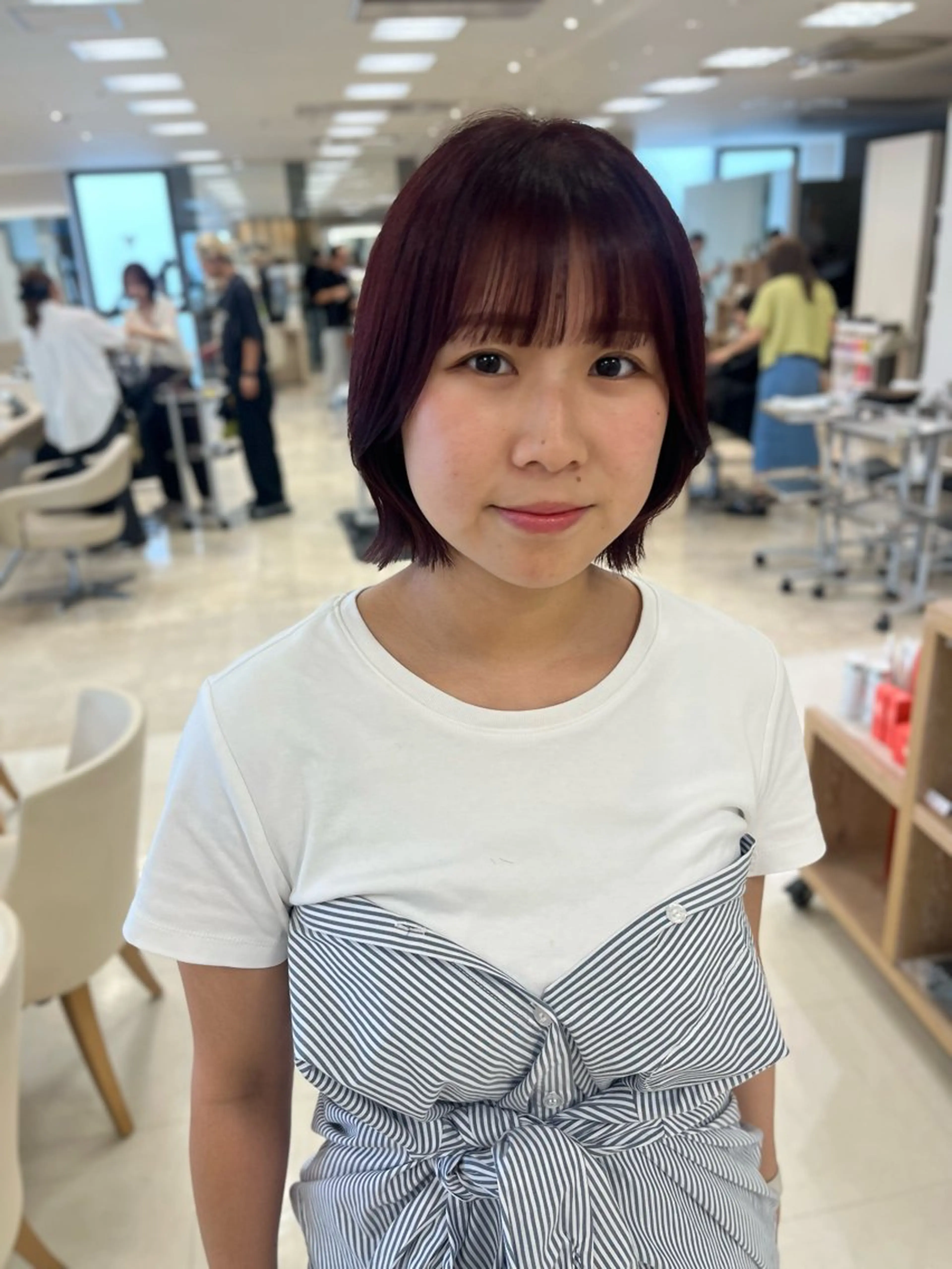 ショート カラー ヘアカラー トリートメント m i k u🕊️ 韓国レイヤー/暖色のヘアスタイル